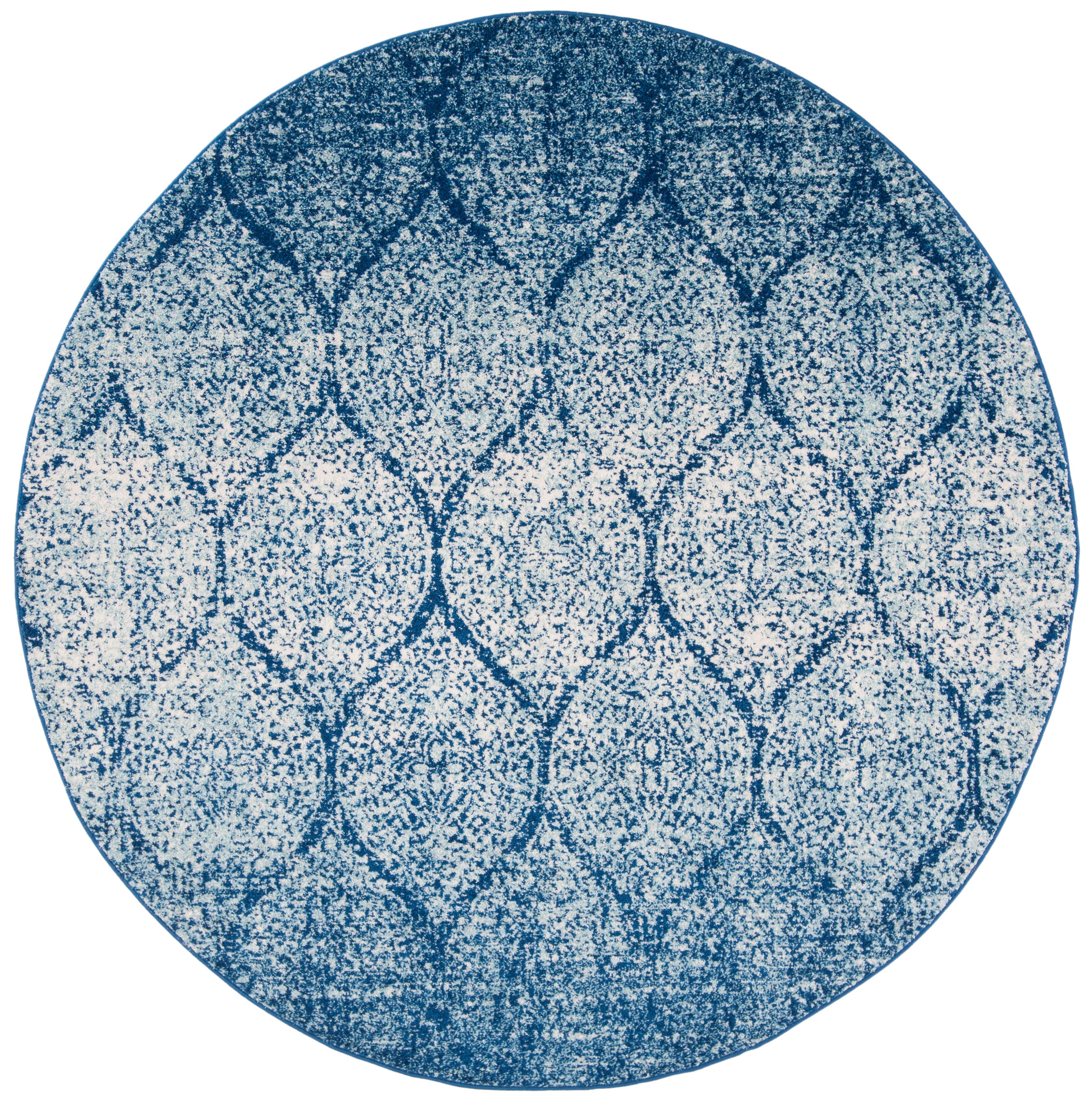 Safavieh Madison 6'-7 x 6'-7 Round Area Rug, Navy/Blue, large