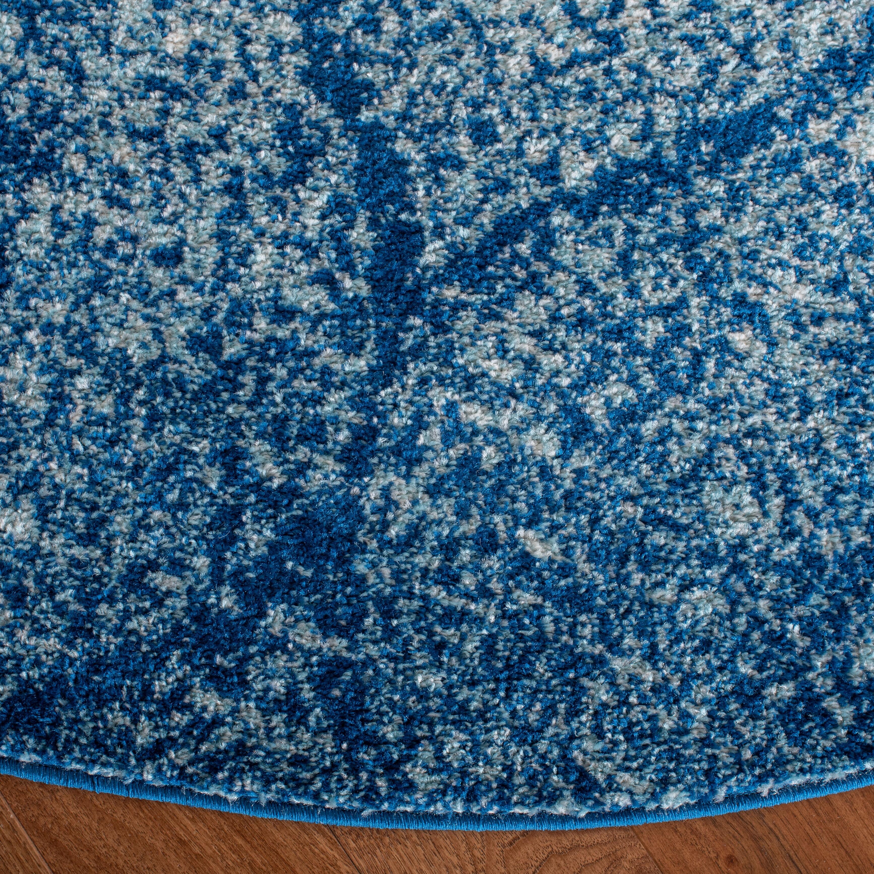 Safavieh Madison 6'-7 x 6'-7 Round Area Rug, Navy/Blue, large