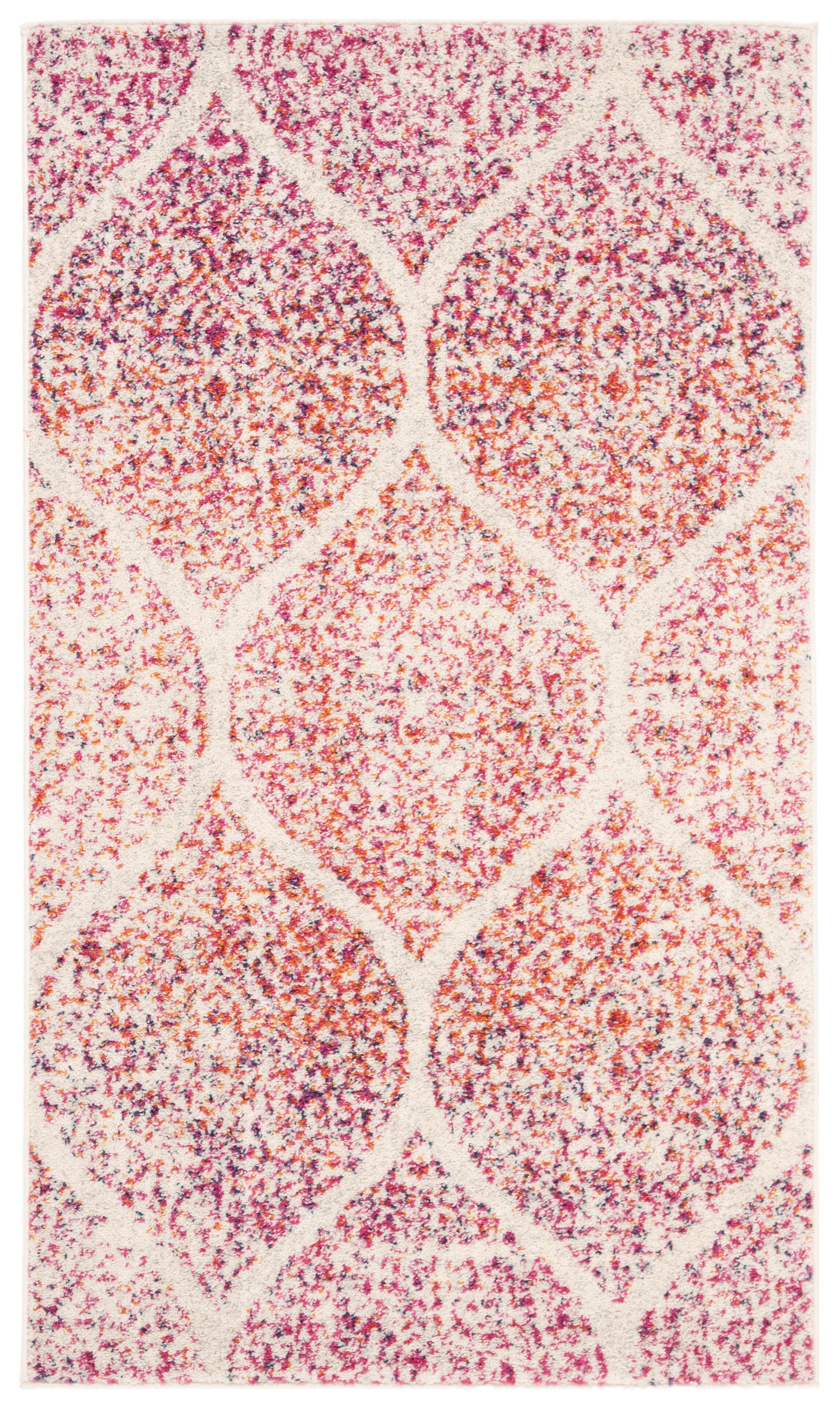 Safavieh Madison 2'-3 x 4' Accent Rug, Cream/Fuchsia, large