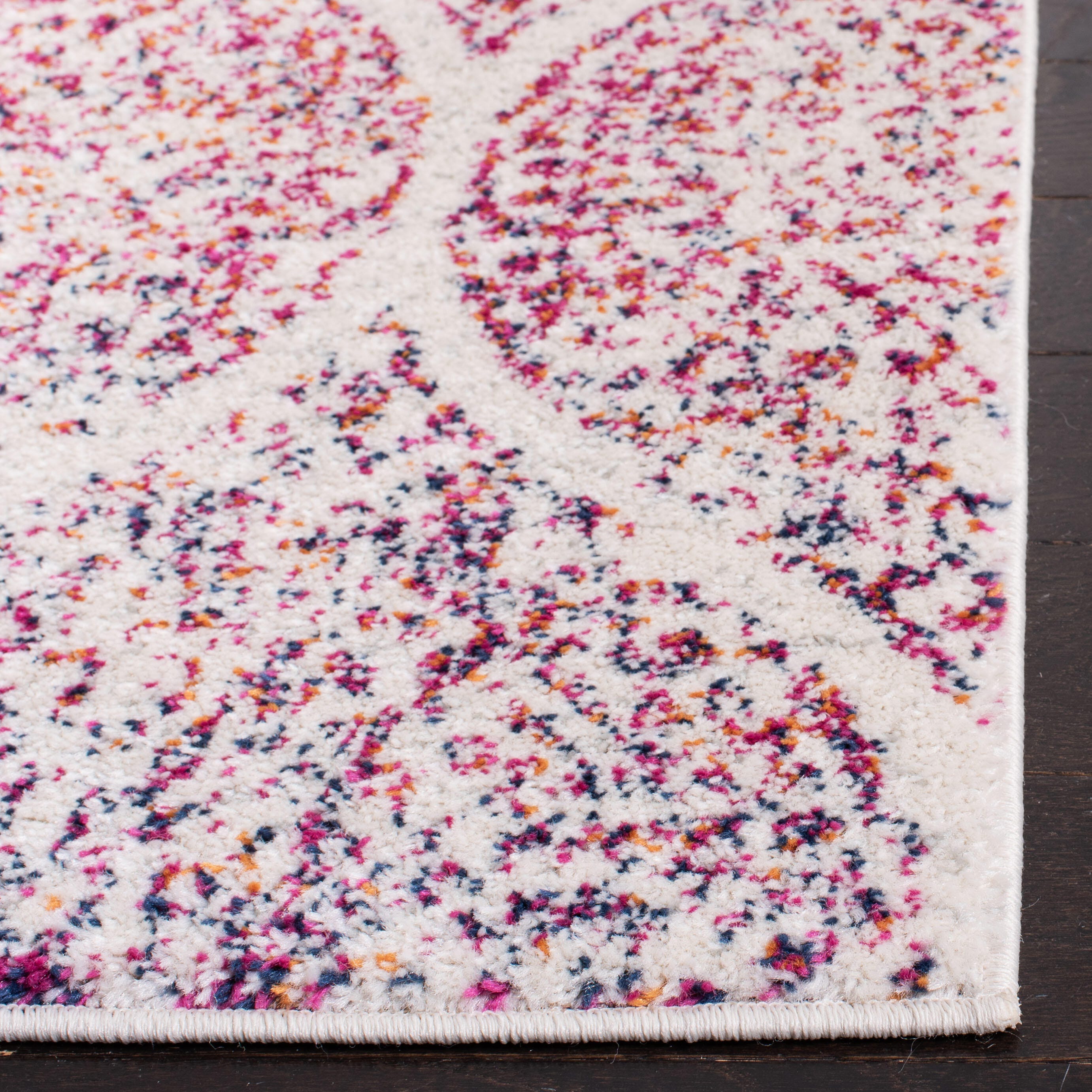 Safavieh Madison 4' x 4' Square Area Rug, Cream/Fuchsia, large
