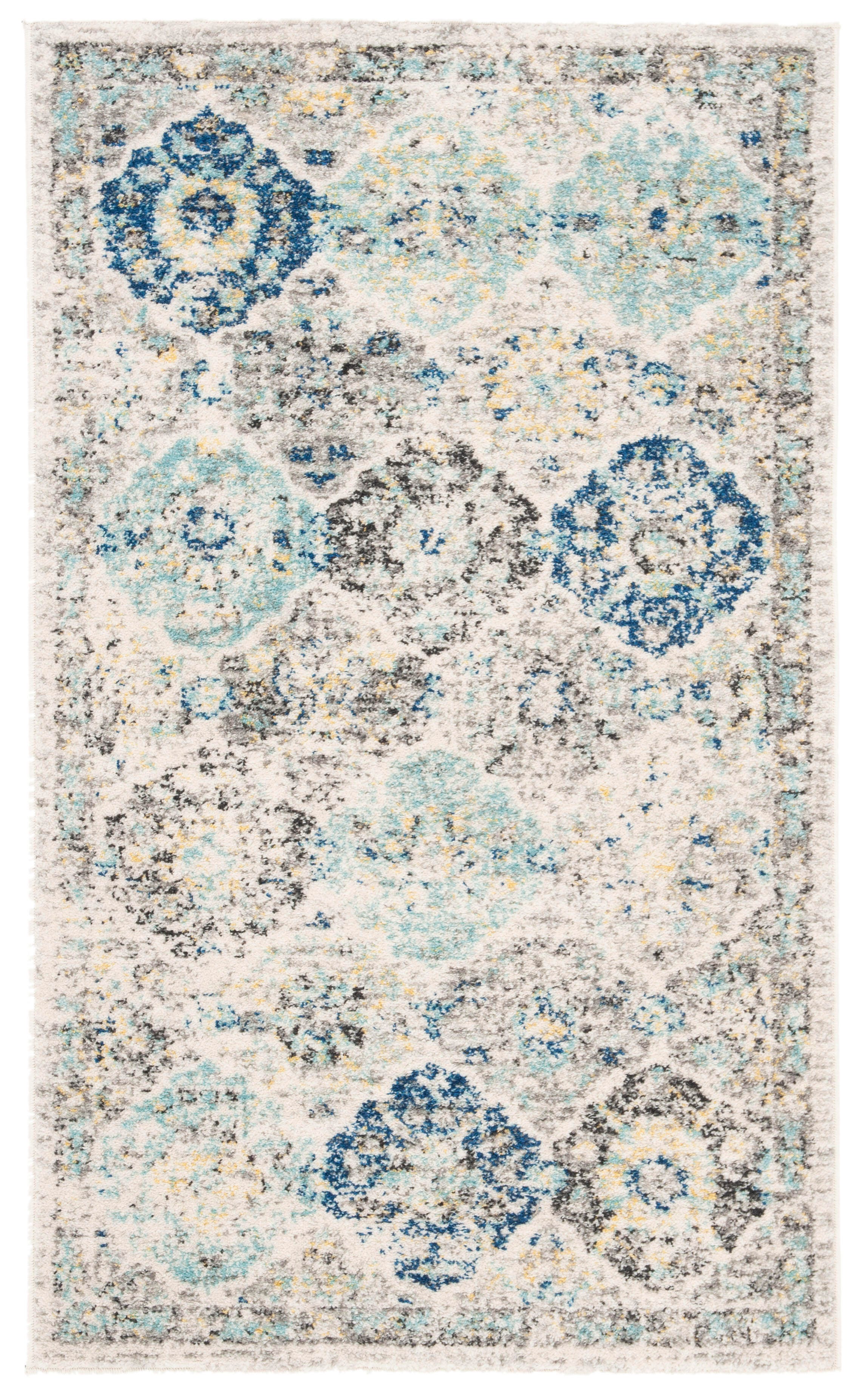 Safavieh Madison 2'-3 x 4' Accent Rug, Ivory/Aqua, rollover