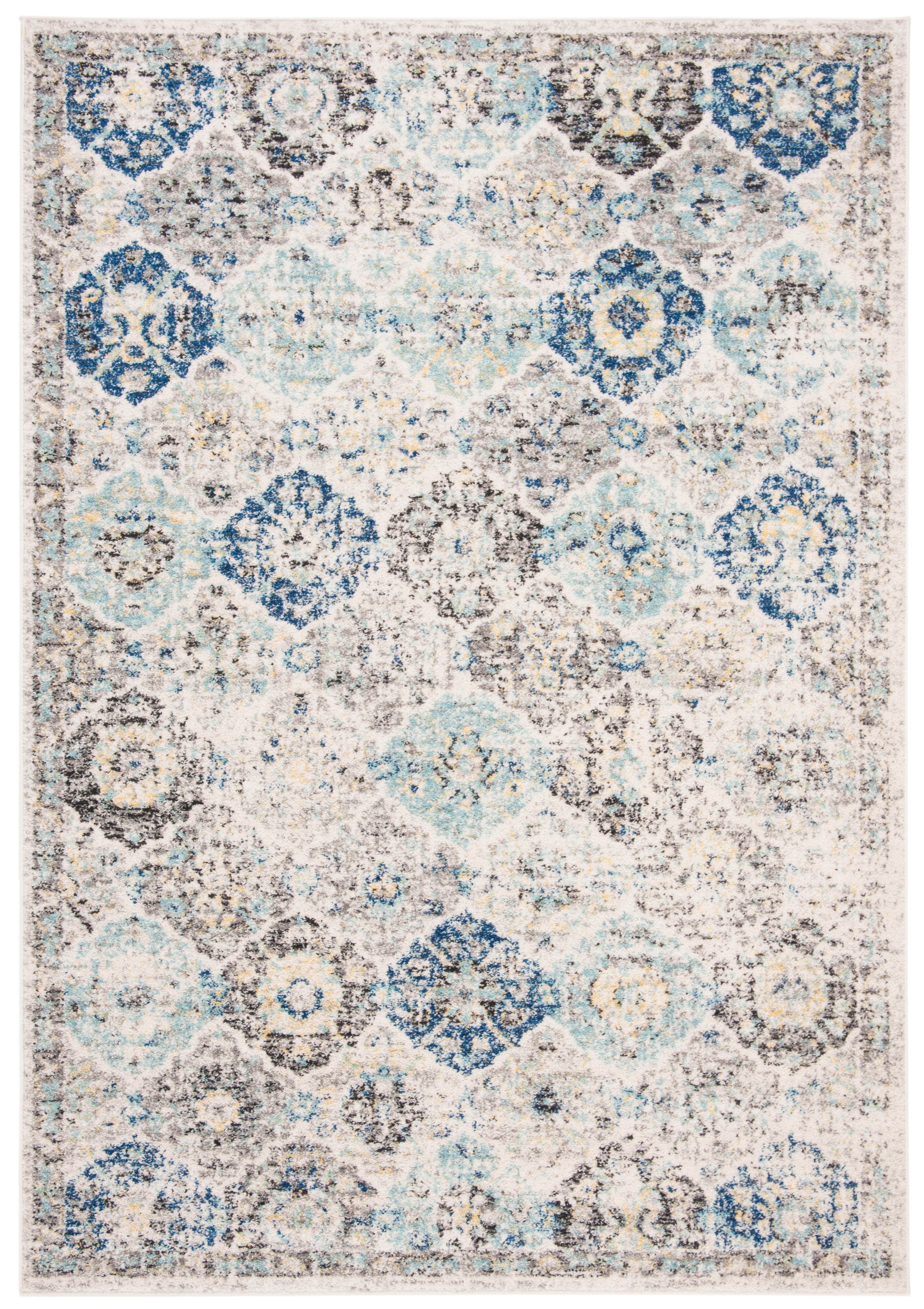 Safavieh Madison 6'-7 x 9'-2 Area Rug, Ivory/Aqua, rollover
