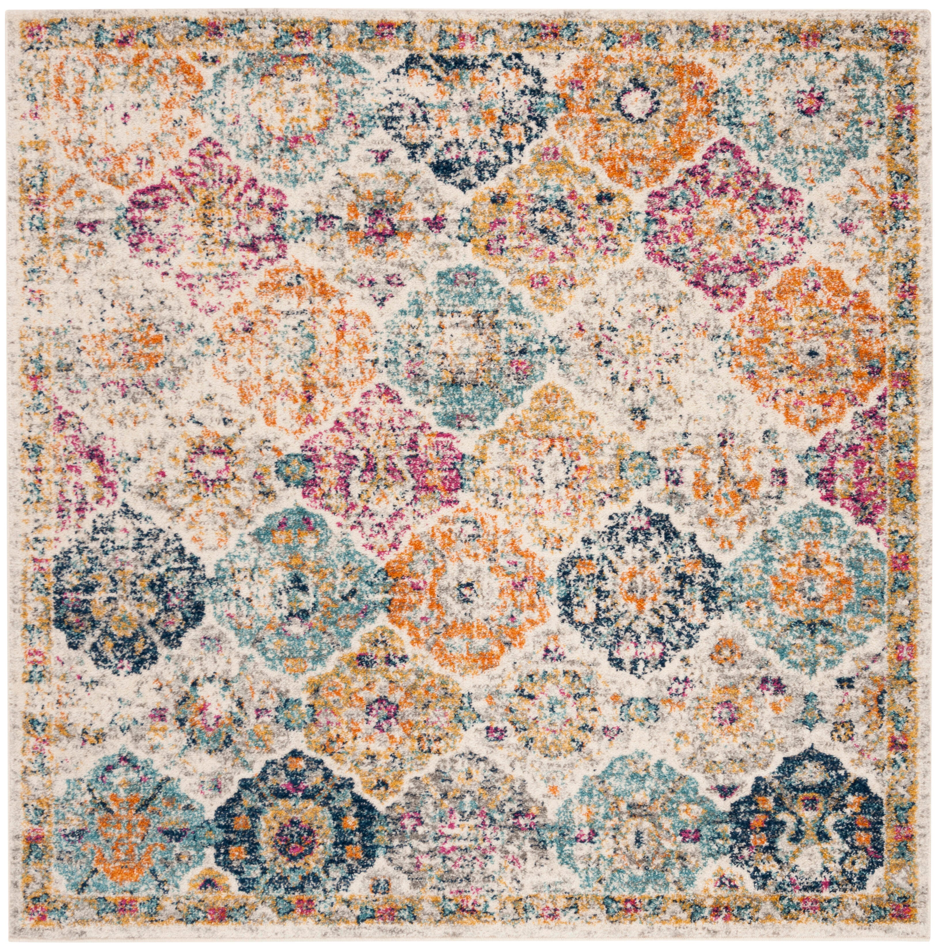 Safavieh Madison 3' x 3' Square Area Rug, Cream/Multi, rollover