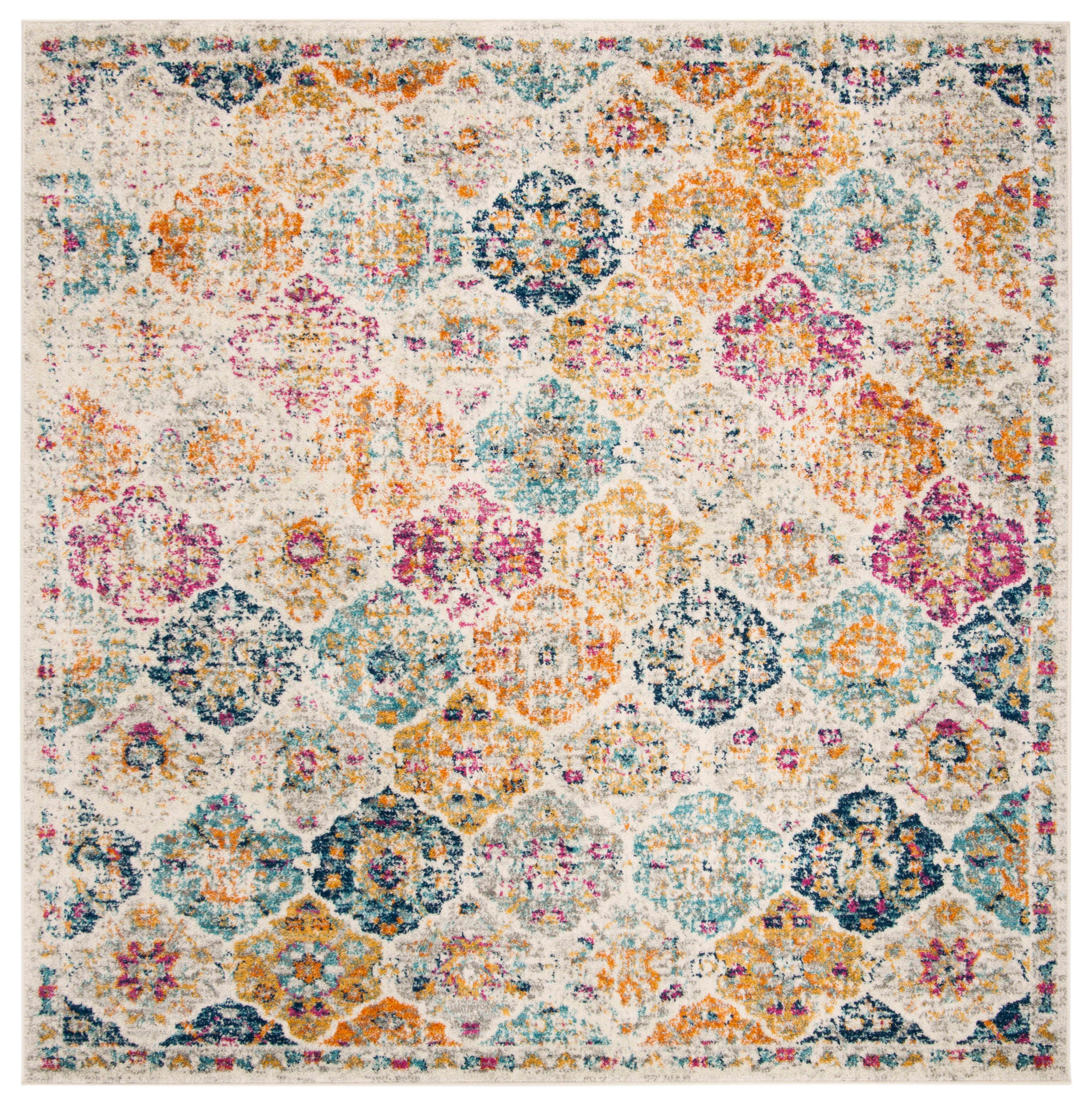Safavieh Madison 8' x 8' Square Area Rug, Cream/Multi, large