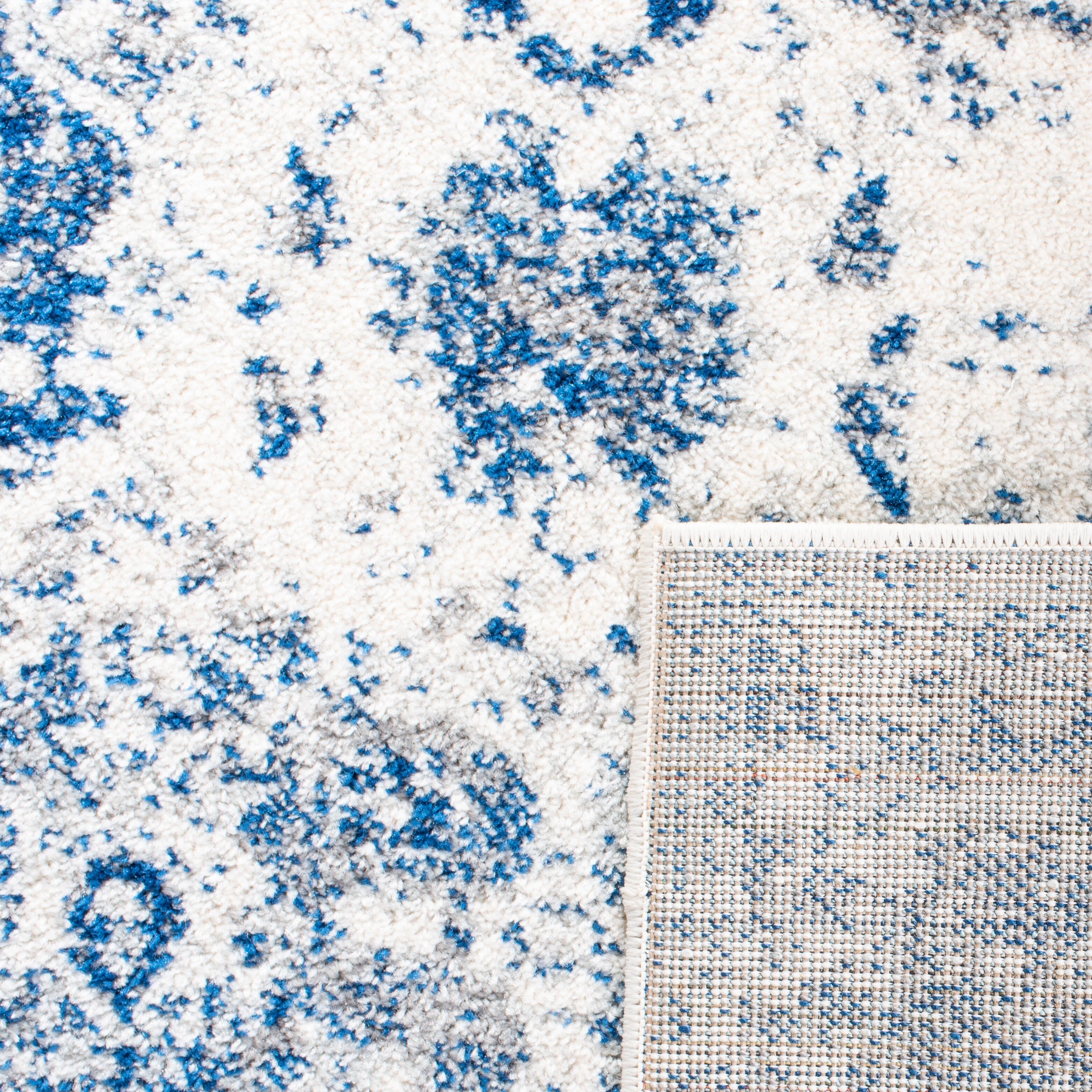 Safavieh Madison Madison 5'-1 x 7'-6 Area Rug, White/Royal Blue, large