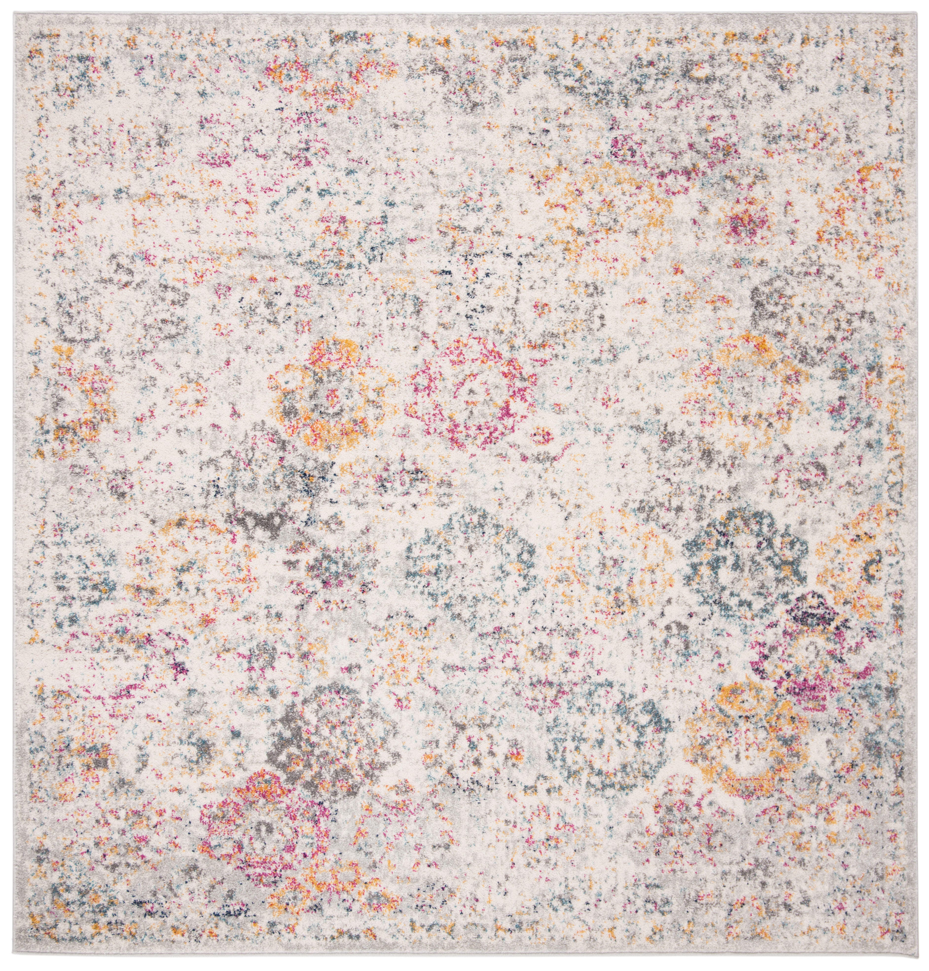 Safavieh Madison 3' x 3' Square Area Rug, Gray/Gold, large