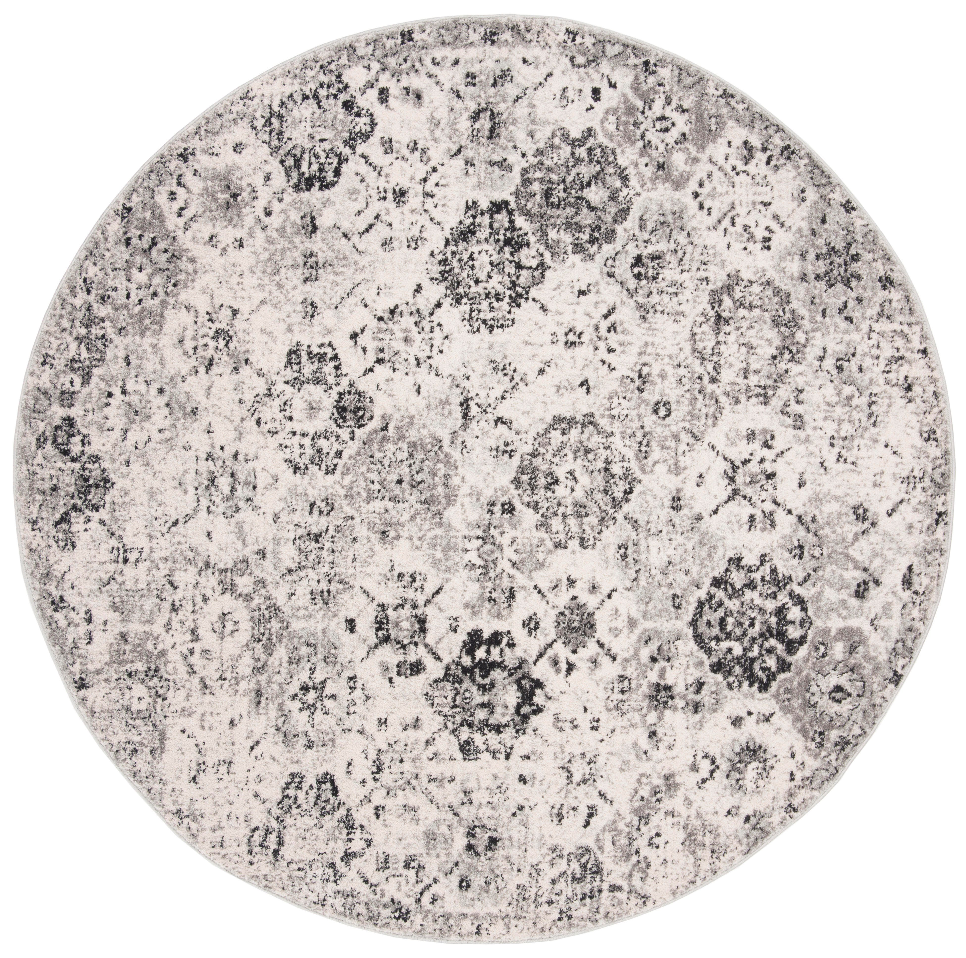 Safavieh Madison 3' x 3' Round Area Rug, Silver/Gray, rollover