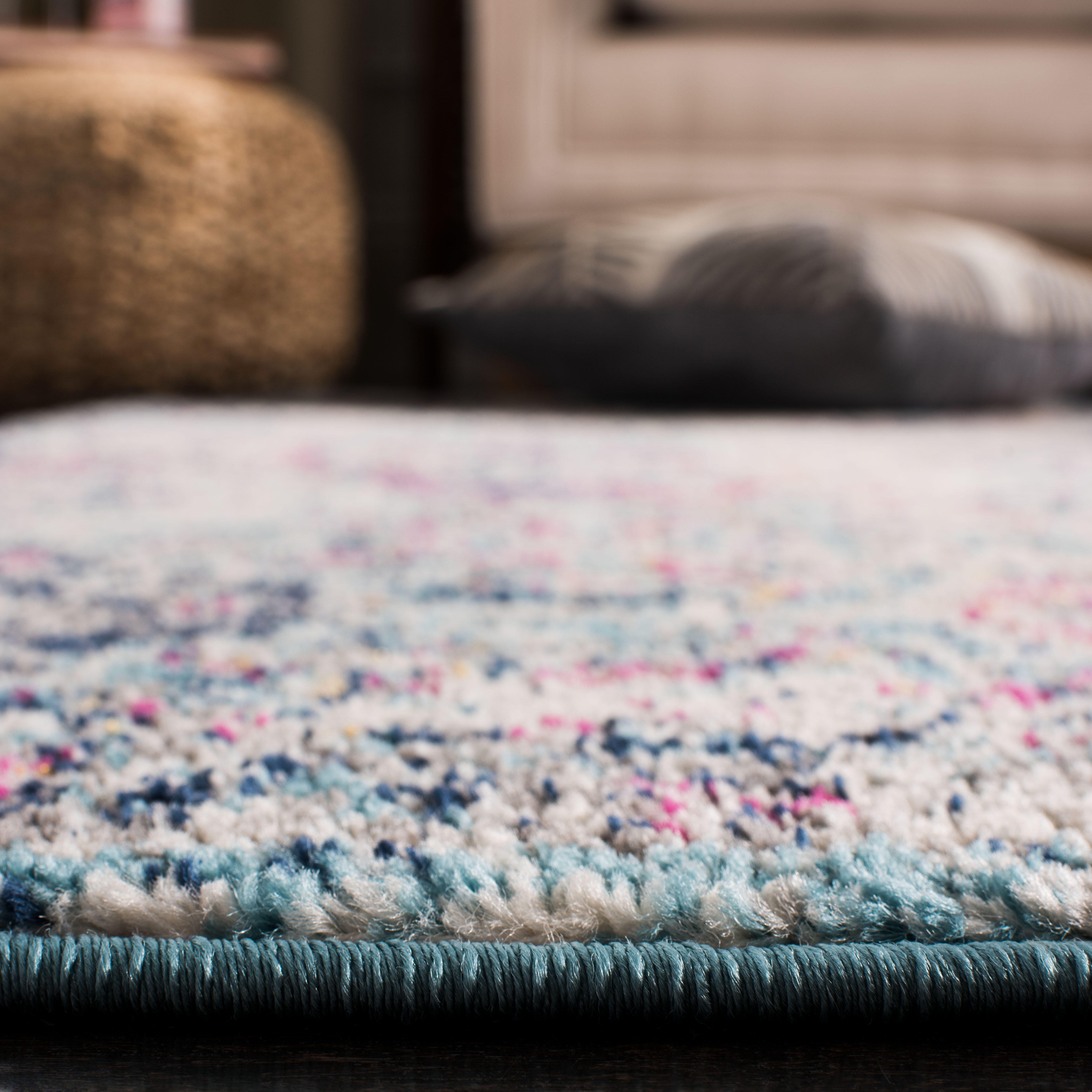 Safavieh Madison Madison 2'-3 x 18' Runner, Navy/Teal, large