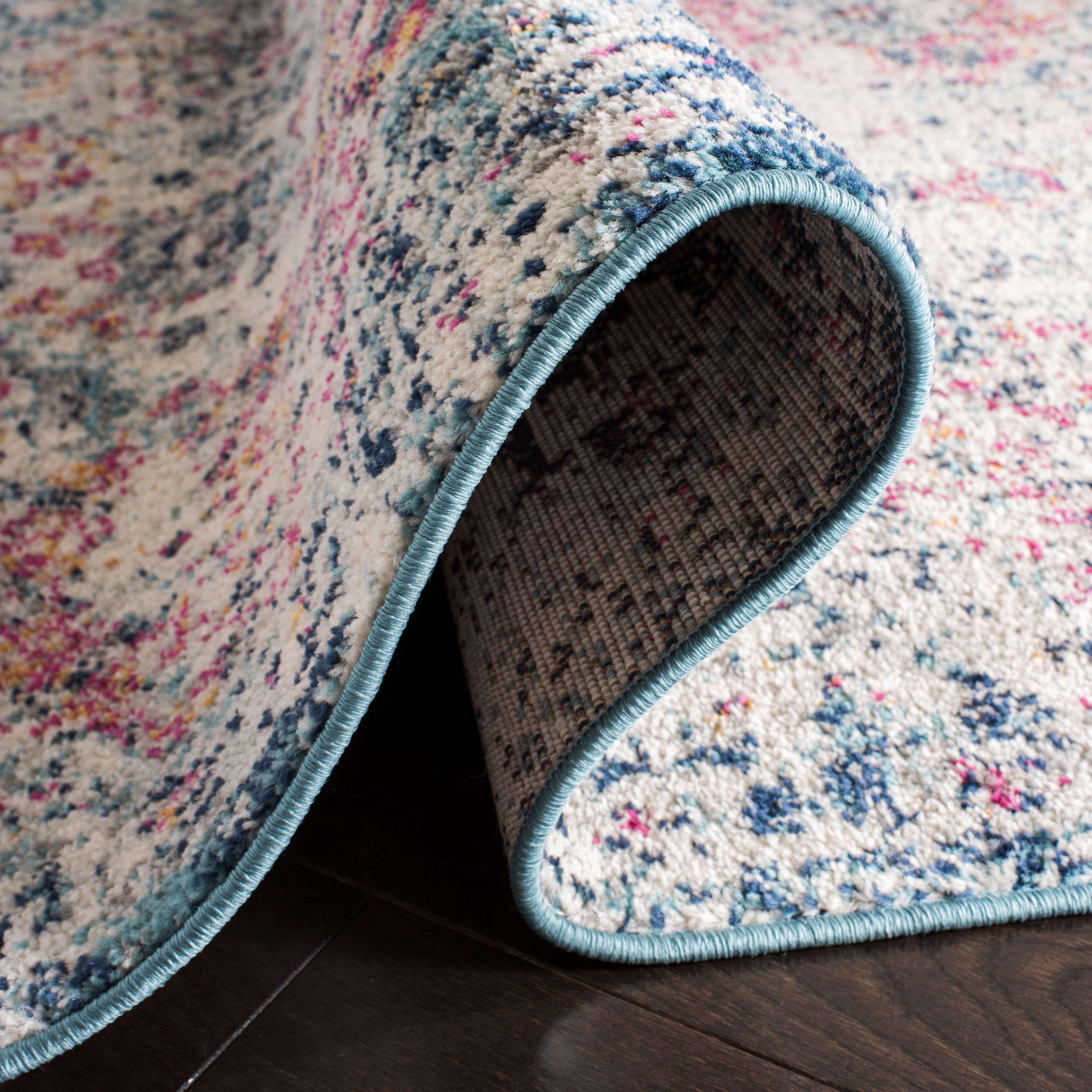 Safavieh Madison Madison 2'-3 x 18' Runner, Navy/Teal, large