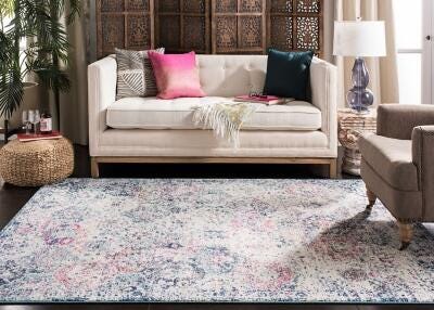 Safavieh Madison Madison 5'-1 x 7'-6 Area Rug, Navy/Teal, large