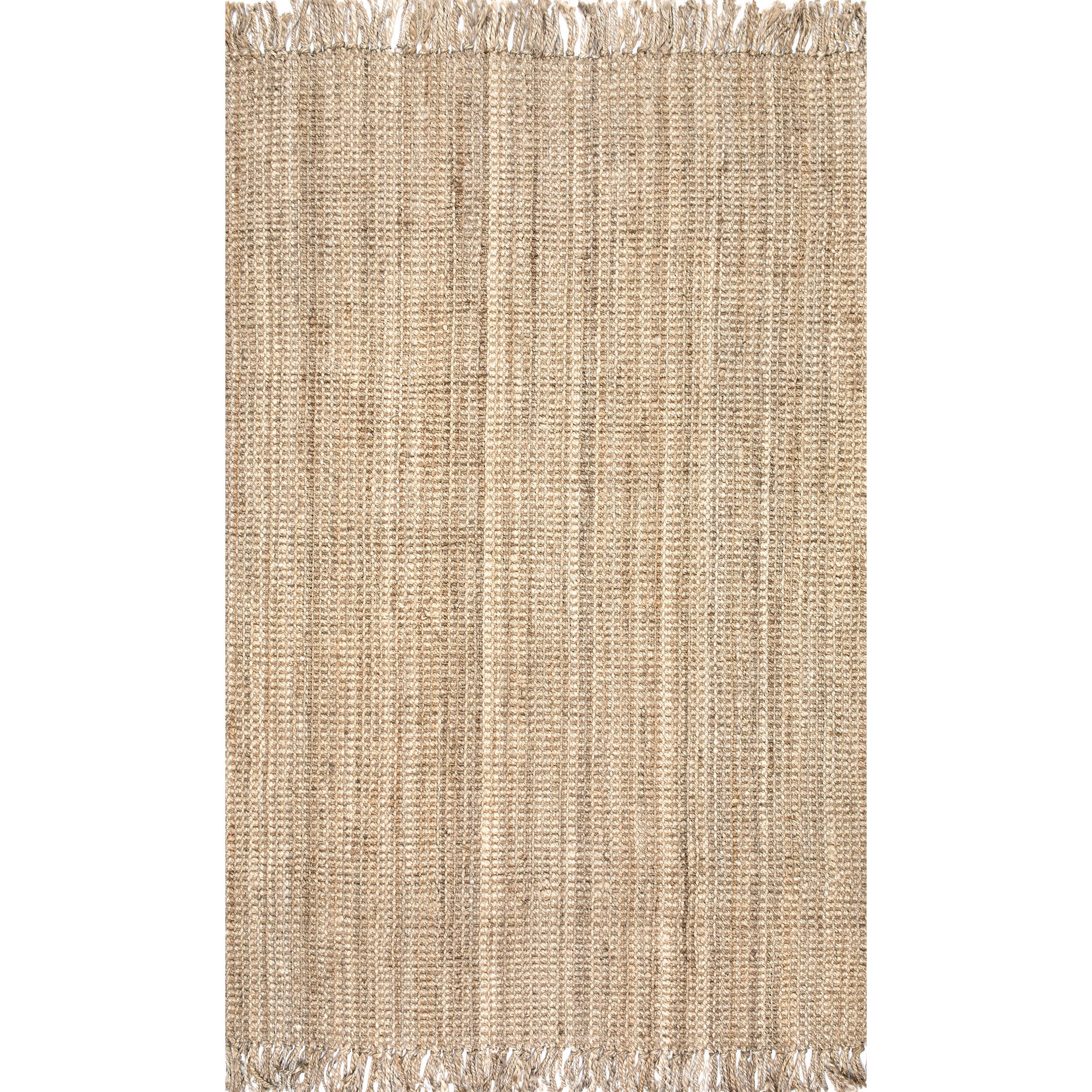 Nuloom Daniela Farmhouse Chunky Jute Area Rug, Natural, large