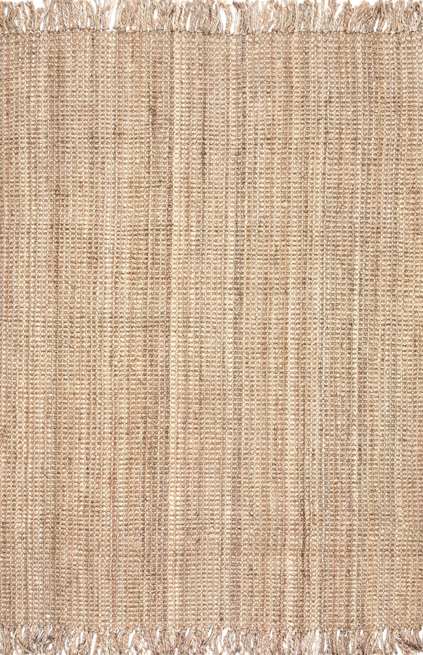 Nuloom Daniela Farmhouse Chunky Jute Area Rug, Natural, large