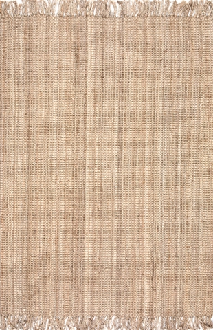 Nuloom Daniela Farmhouse Chunky Jute Area Rug, Natural, large