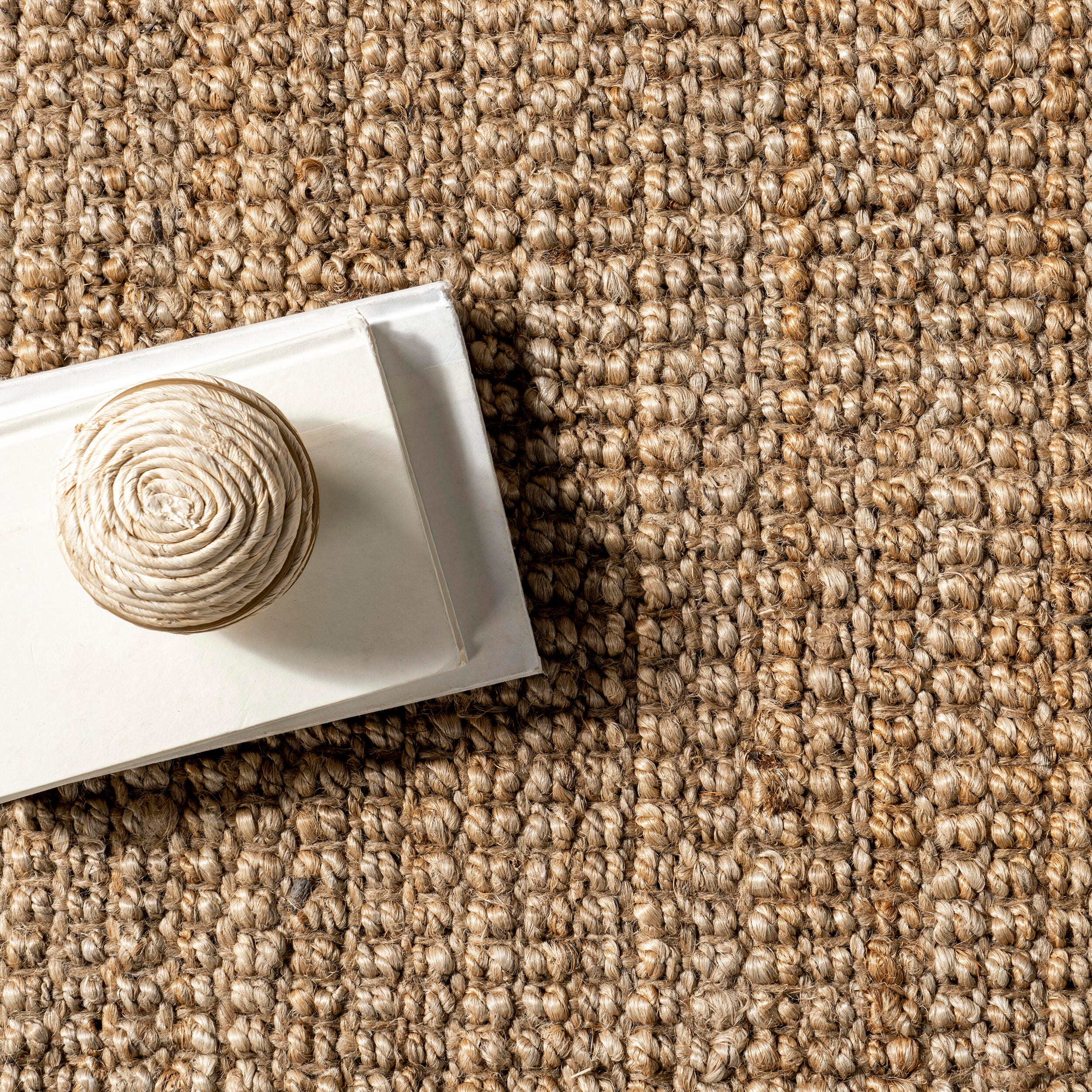 Nuloom Daniela Farmhouse Chunky Jute Area Rug, Natural, large