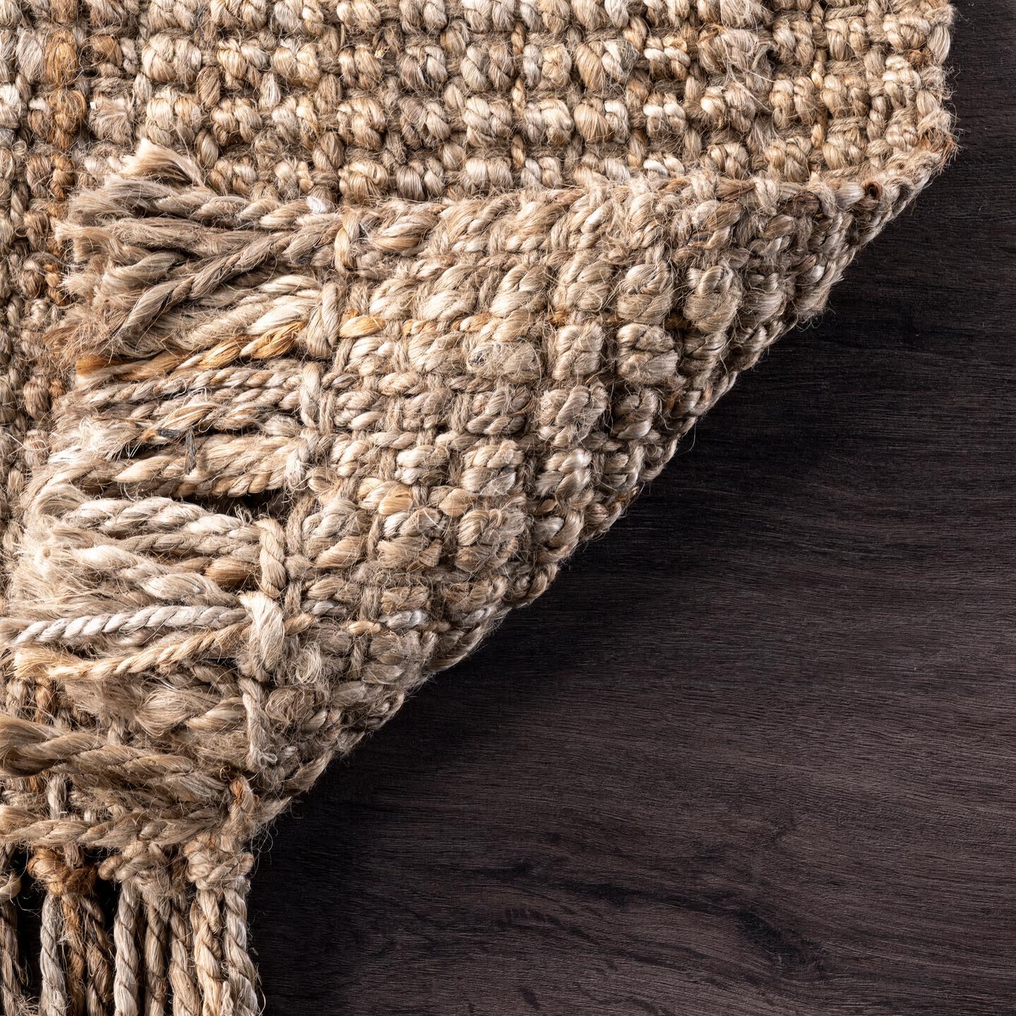 Nuloom Daniela Farmhouse Chunky Jute Area Rug, Natural, large