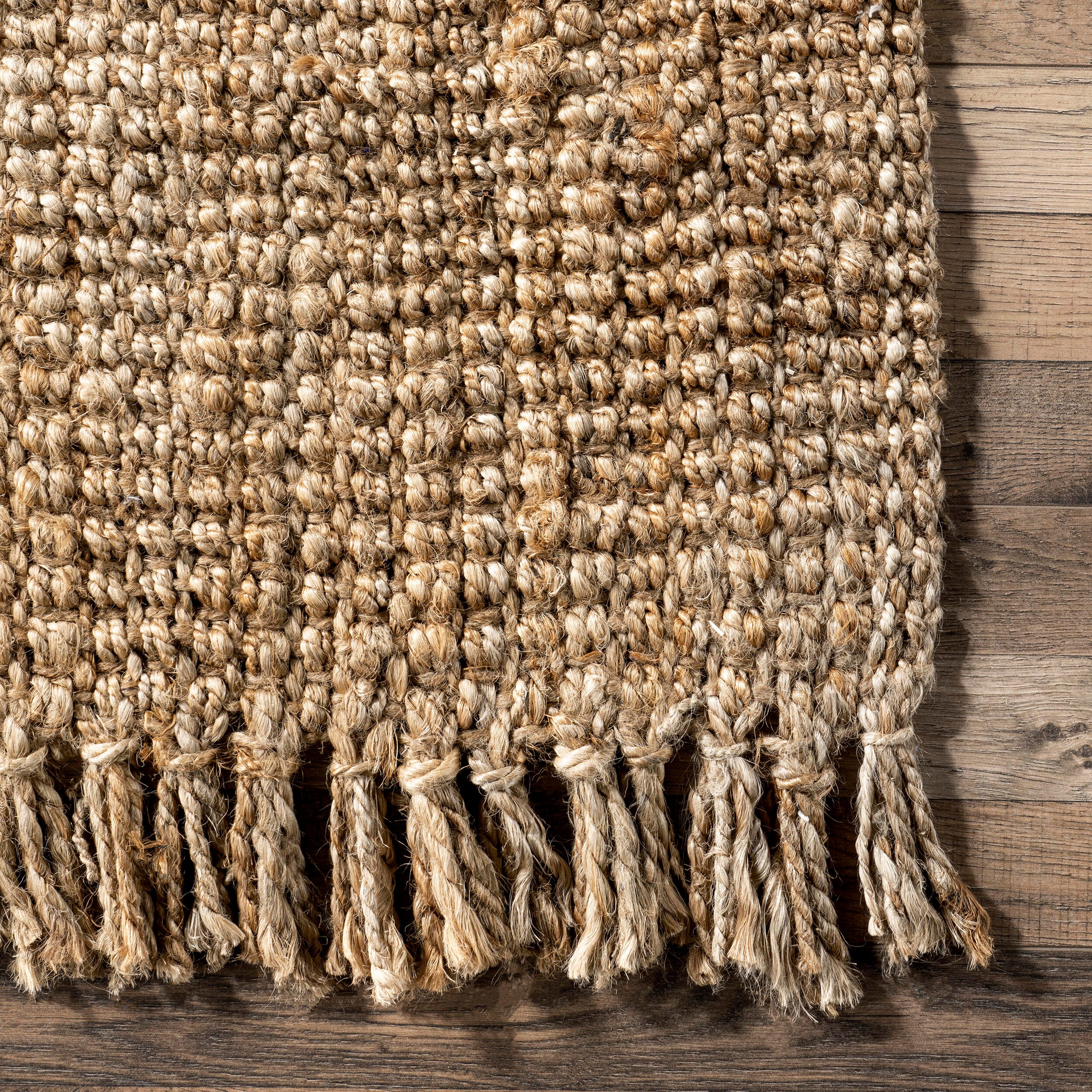Nuloom Daniela Farmhouse Chunky Jute Area Rug, Natural, large