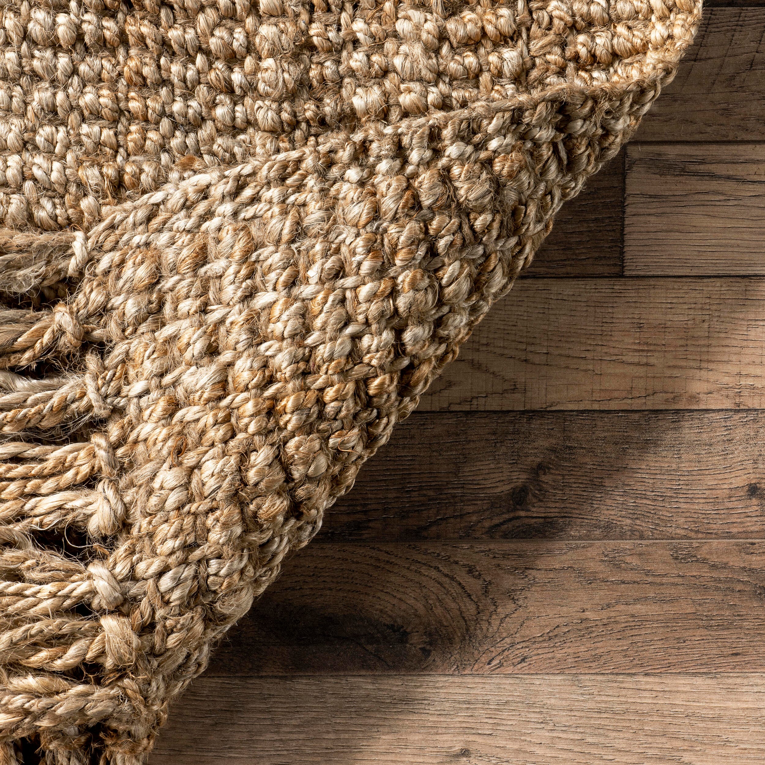 Nuloom Daniela Farmhouse Chunky Jute Area Rug, Natural, large