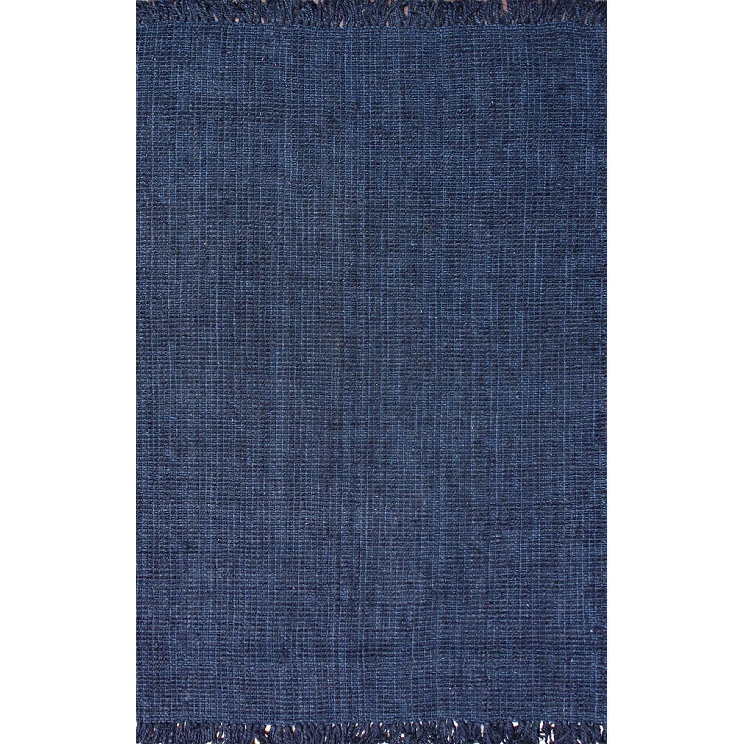 Nuloom Daniela Farmhouse Chunky Jute Area Rug, Navy Blue, large
