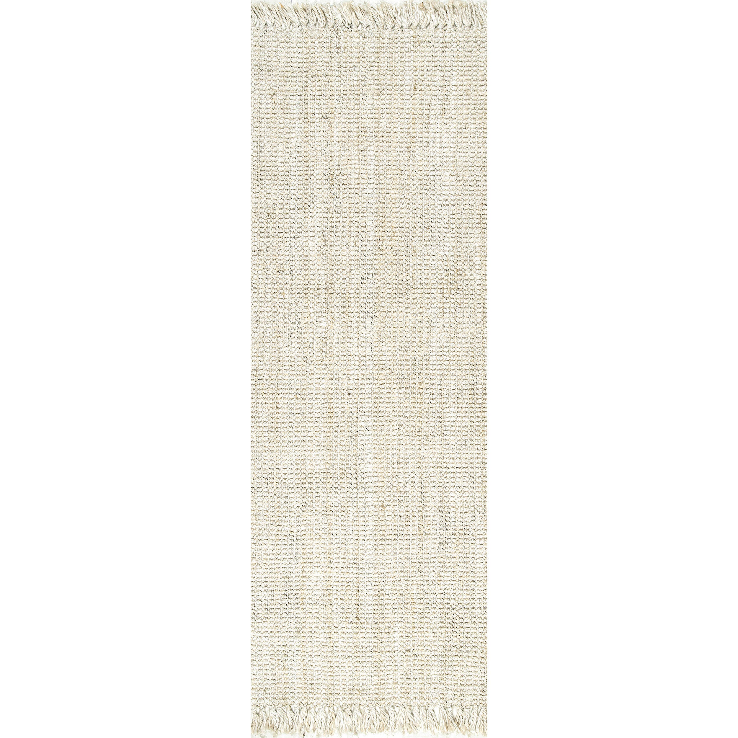 Nuloom Daniela Farmhouse Chunky Jute Area Rug, Off White, large