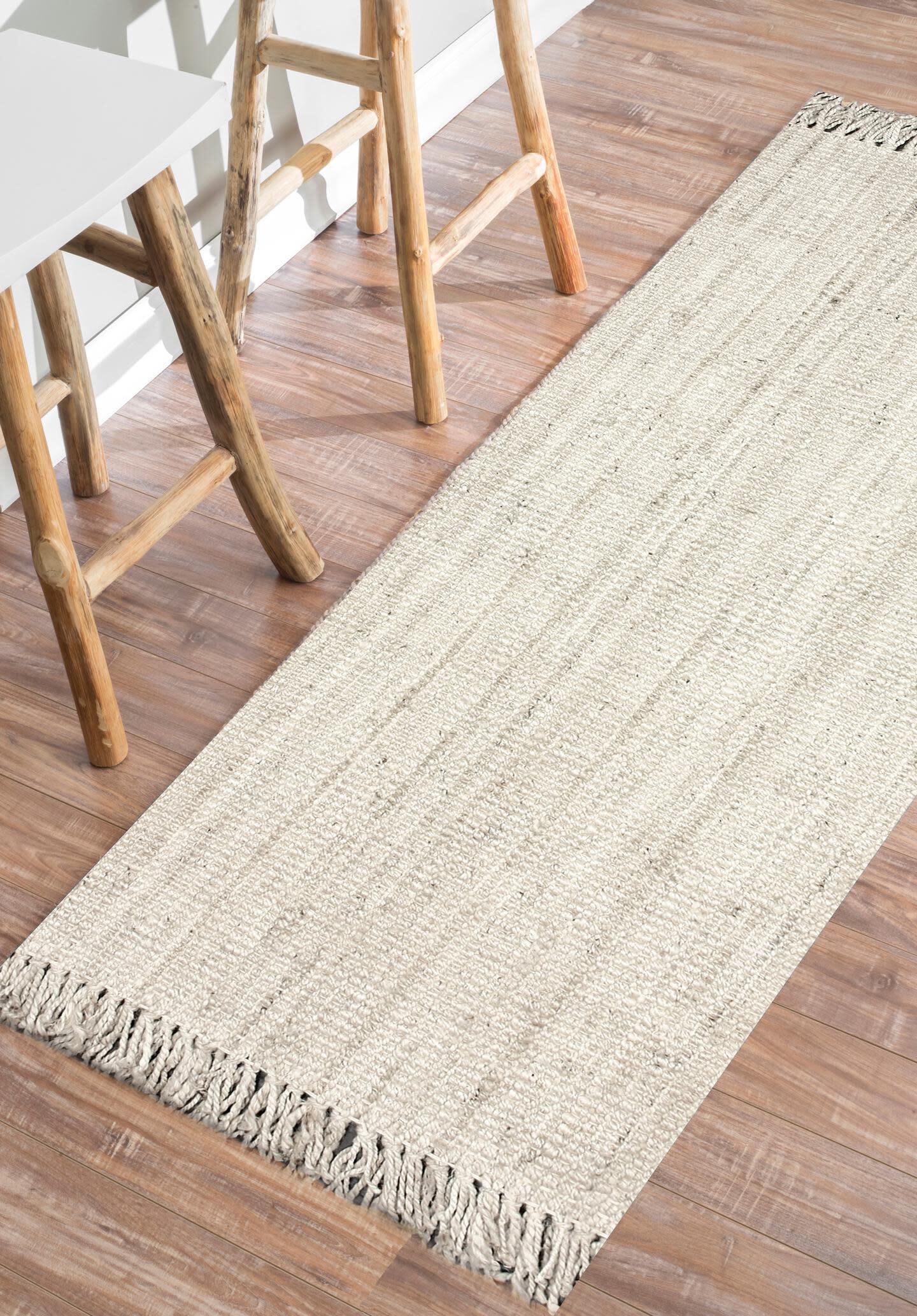Nuloom Daniela Farmhouse Chunky Jute Area Rug, Off White, large