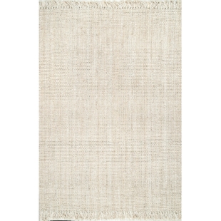 Nuloom Daniela Farmhouse Chunky Jute Area Rug, Off White, large