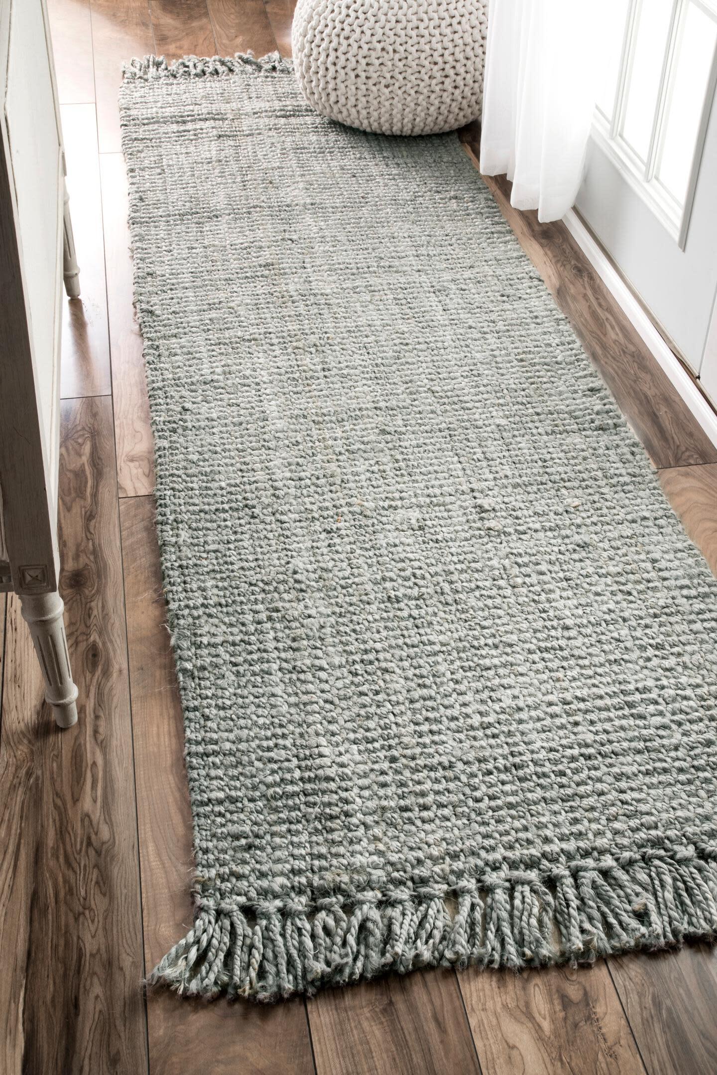 Nuloom Daniela Farmhouse Chunky Jute Area Rug, Gray, large