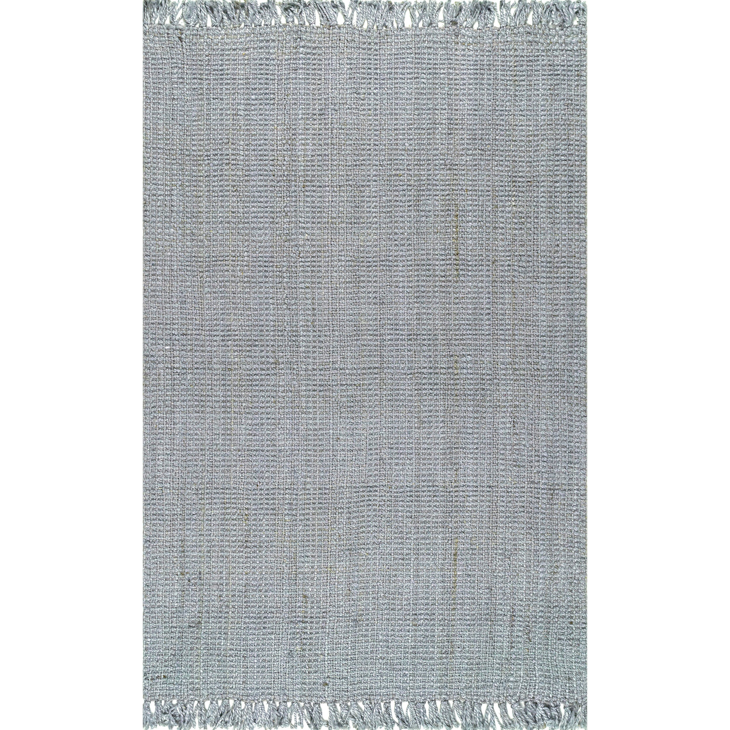 Nuloom Daniela Farmhouse Chunky Jute Area Rug, Gray, large