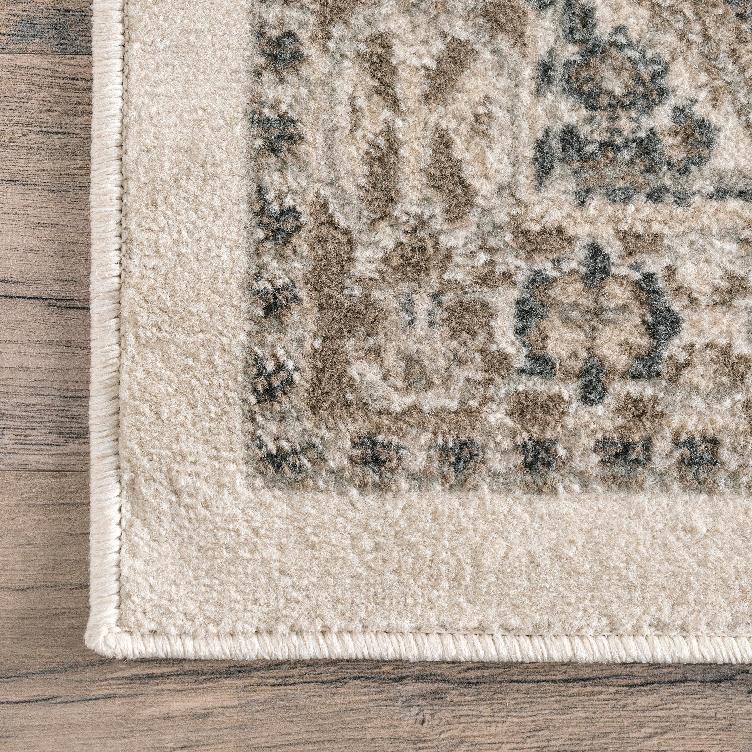 Nuloom Becca Traditional Tiled Area Rug, Beige, large