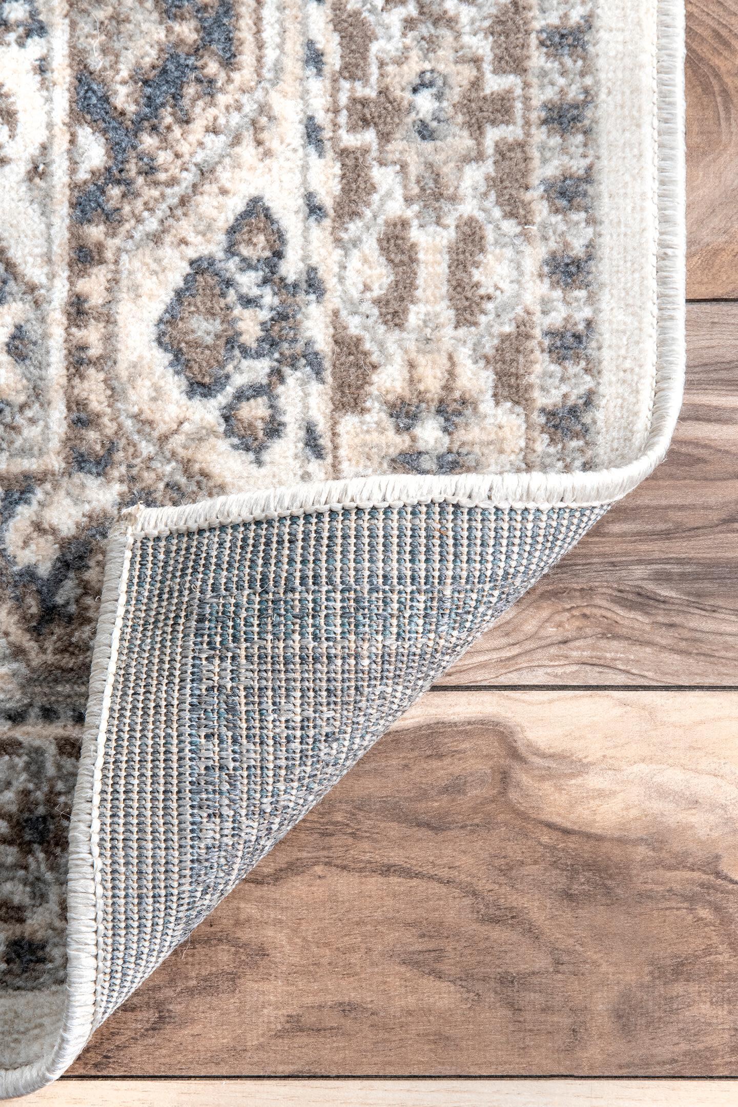 Nuloom Becca Traditional Tiled Area Rug, Beige, large