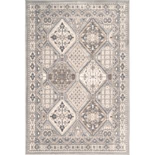 Nuloom Becca Traditional Tiled Area Rug, Gray, large