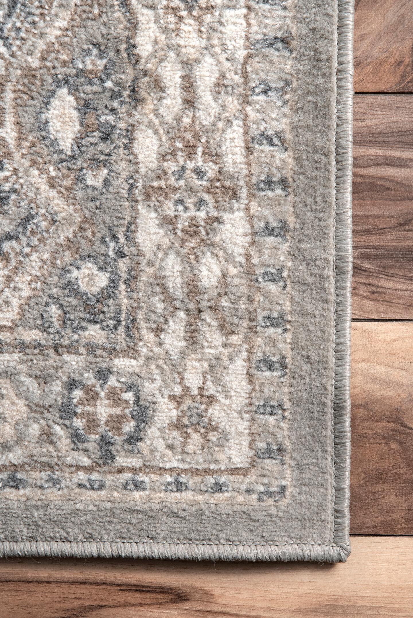 Nuloom Becca Traditional Tiled Area Rug, Gray, large