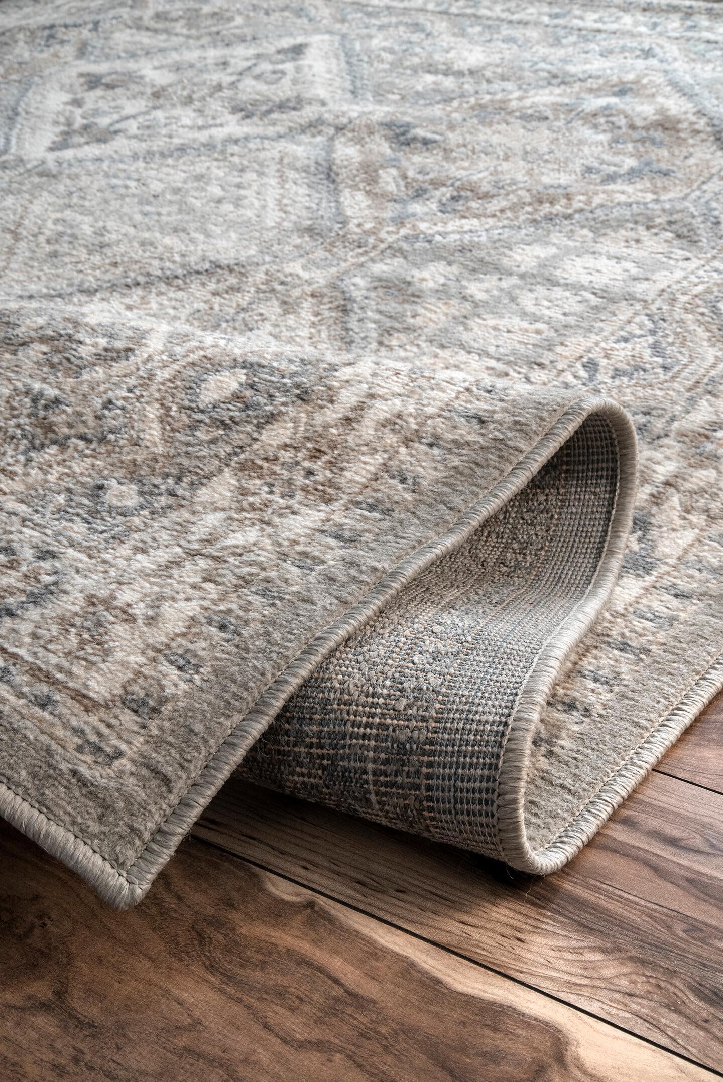 Nuloom Becca Traditional Tiled Area Rug, Gray, large