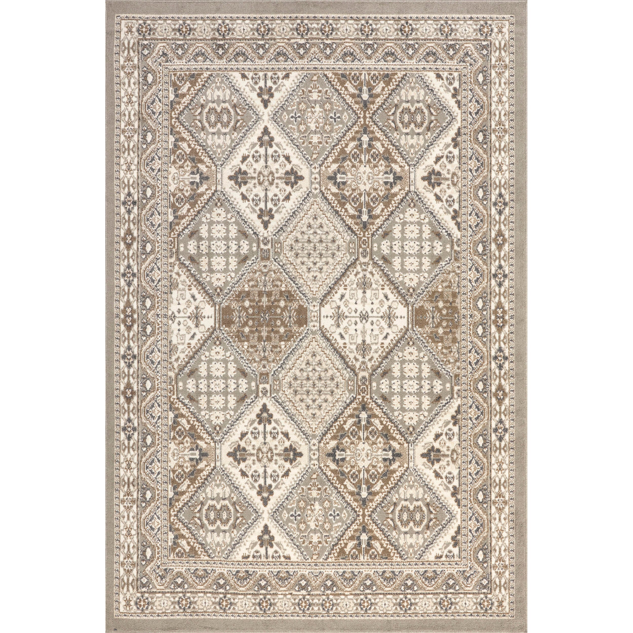 Nuloom Becca Traditional Tiled Area Rug, Gray, large