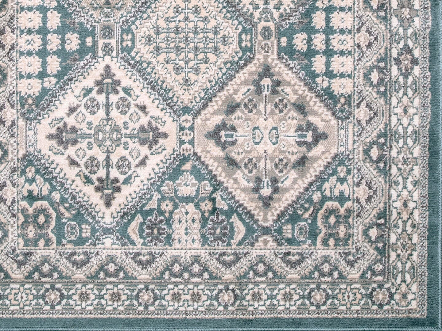 Nuloom Becca Traditional Tiled Area Rug, Blue, large