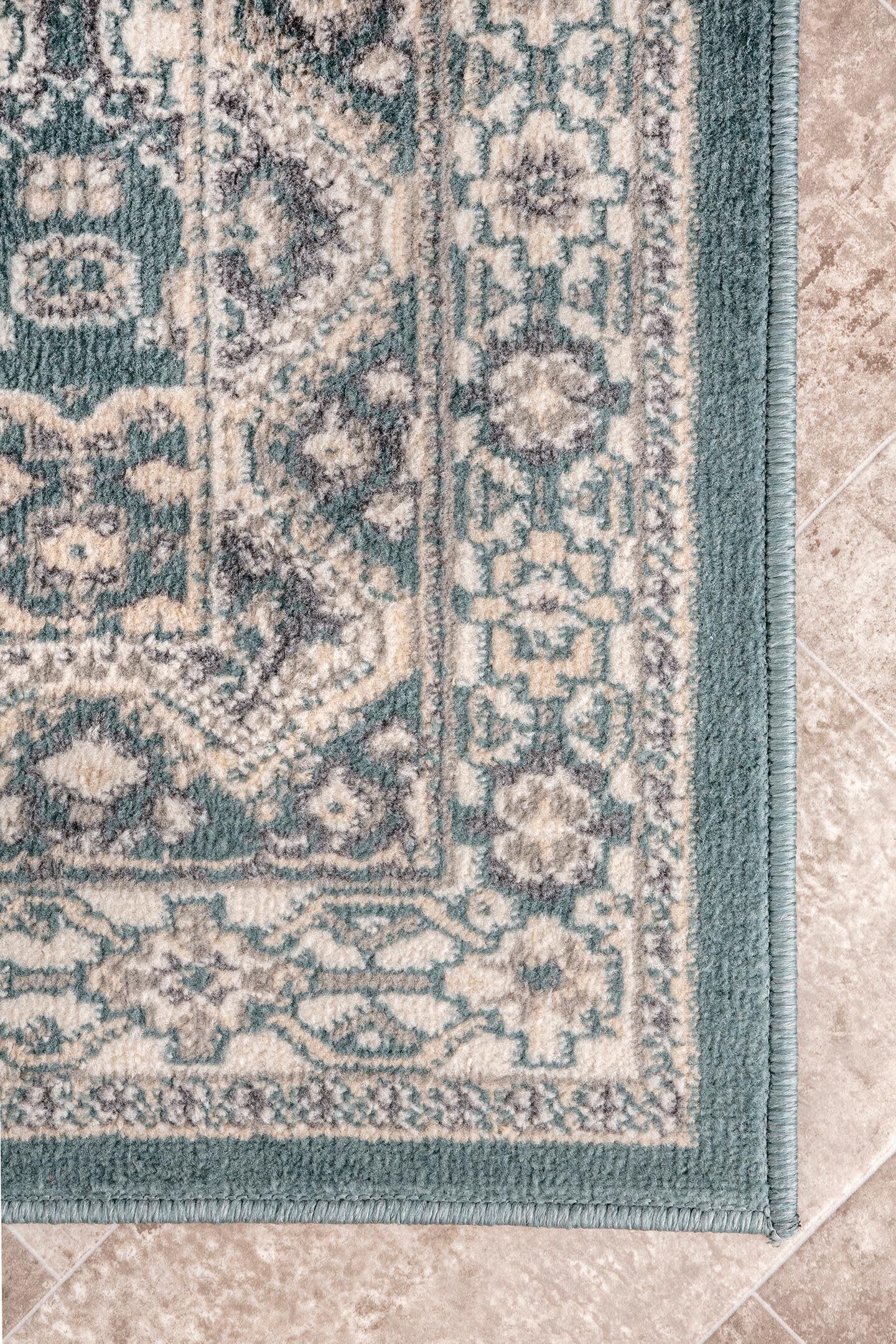 Nuloom Becca Traditional Tiled Area Rug, Blue, large