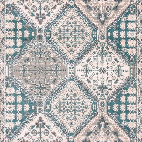 Nuloom Becca Traditional Tiled Area Rug, Blue, large
