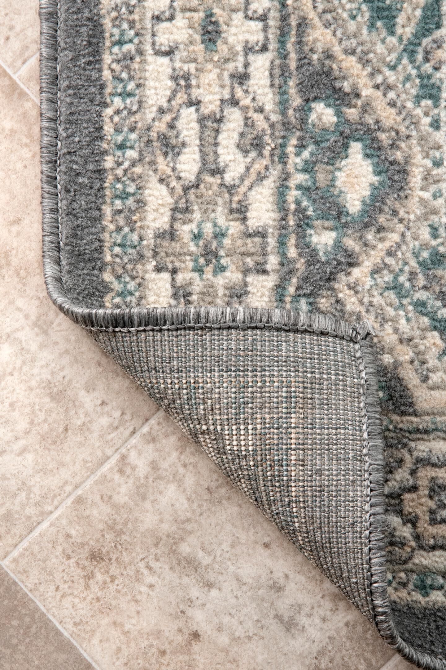 Nuloom Becca Traditional Tiled Area Rug, Charcoal, large