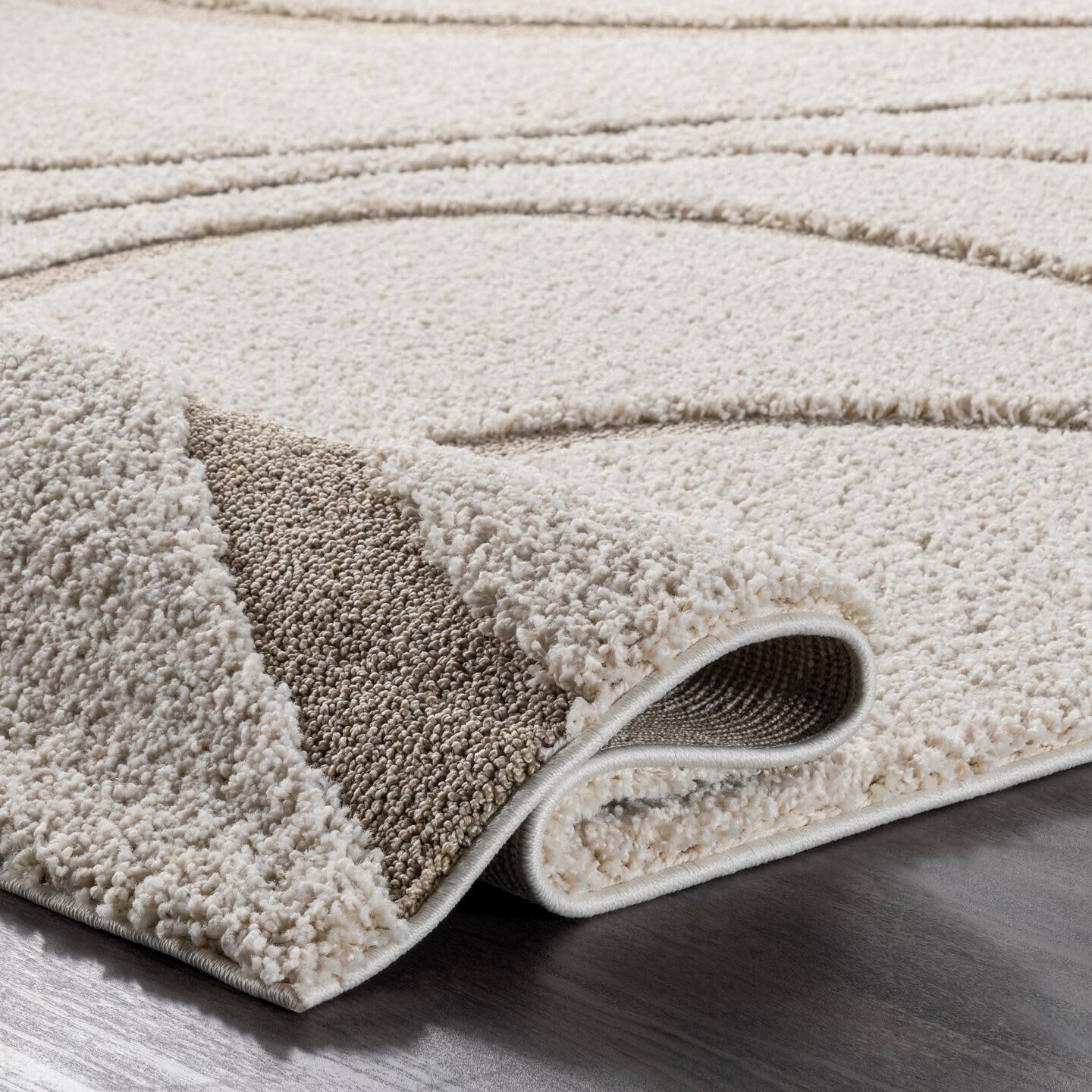 Nuloom Carolyn Modern Shag Area Rug, Cream, large