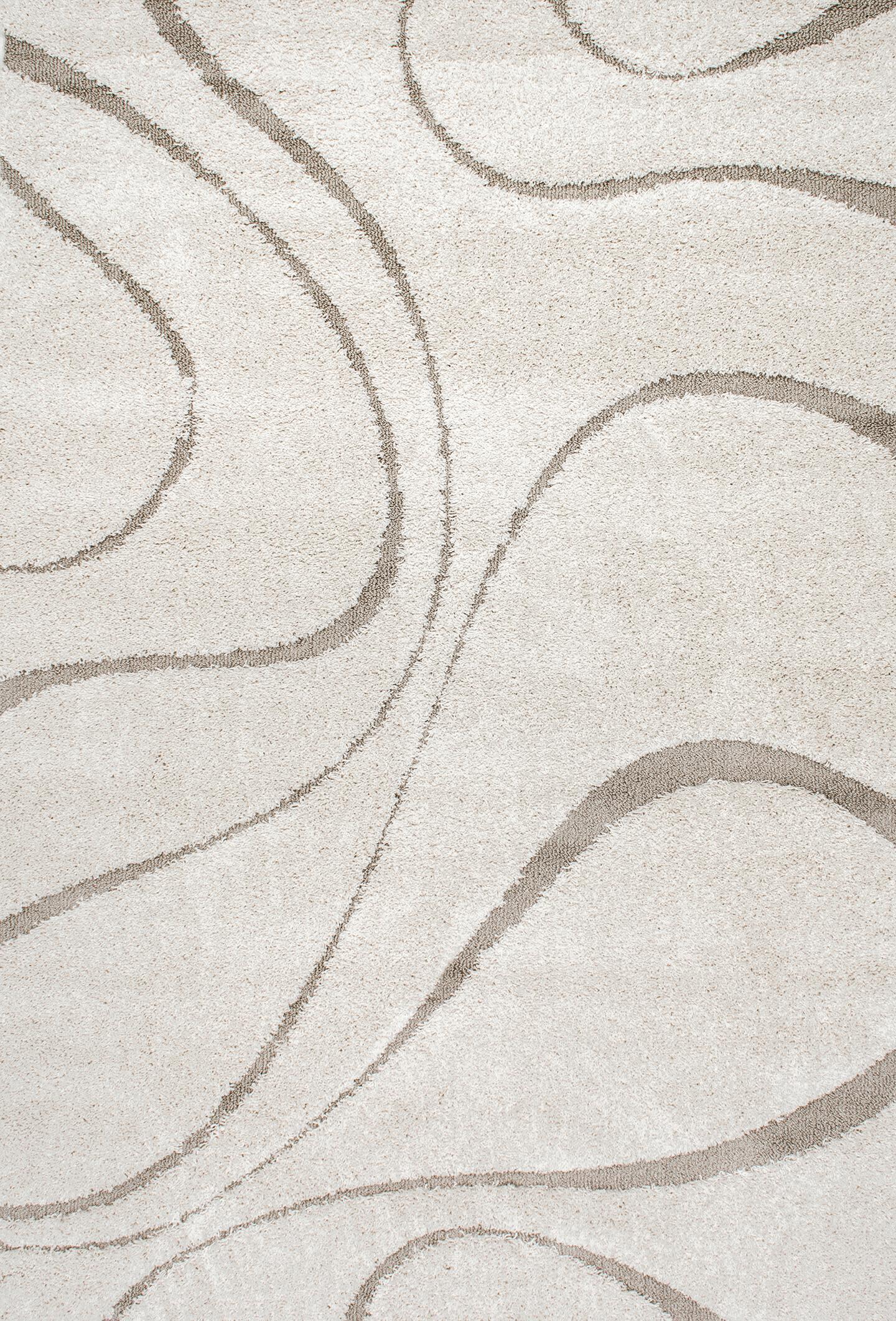 Nuloom Carolyn Modern Shag Area Rug, Cream, large