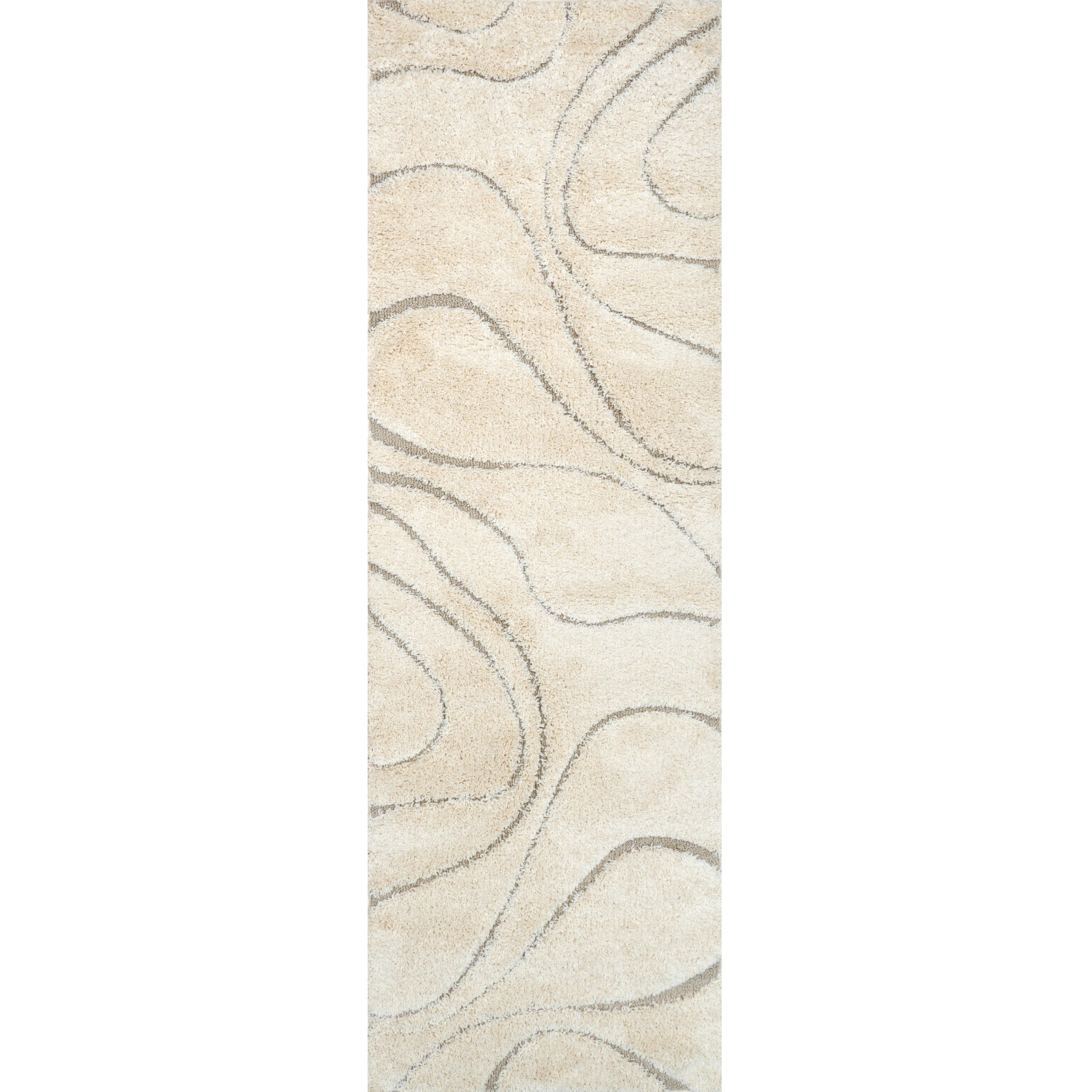 Nuloom Carolyn Modern Shag Area Rug, Cream, large