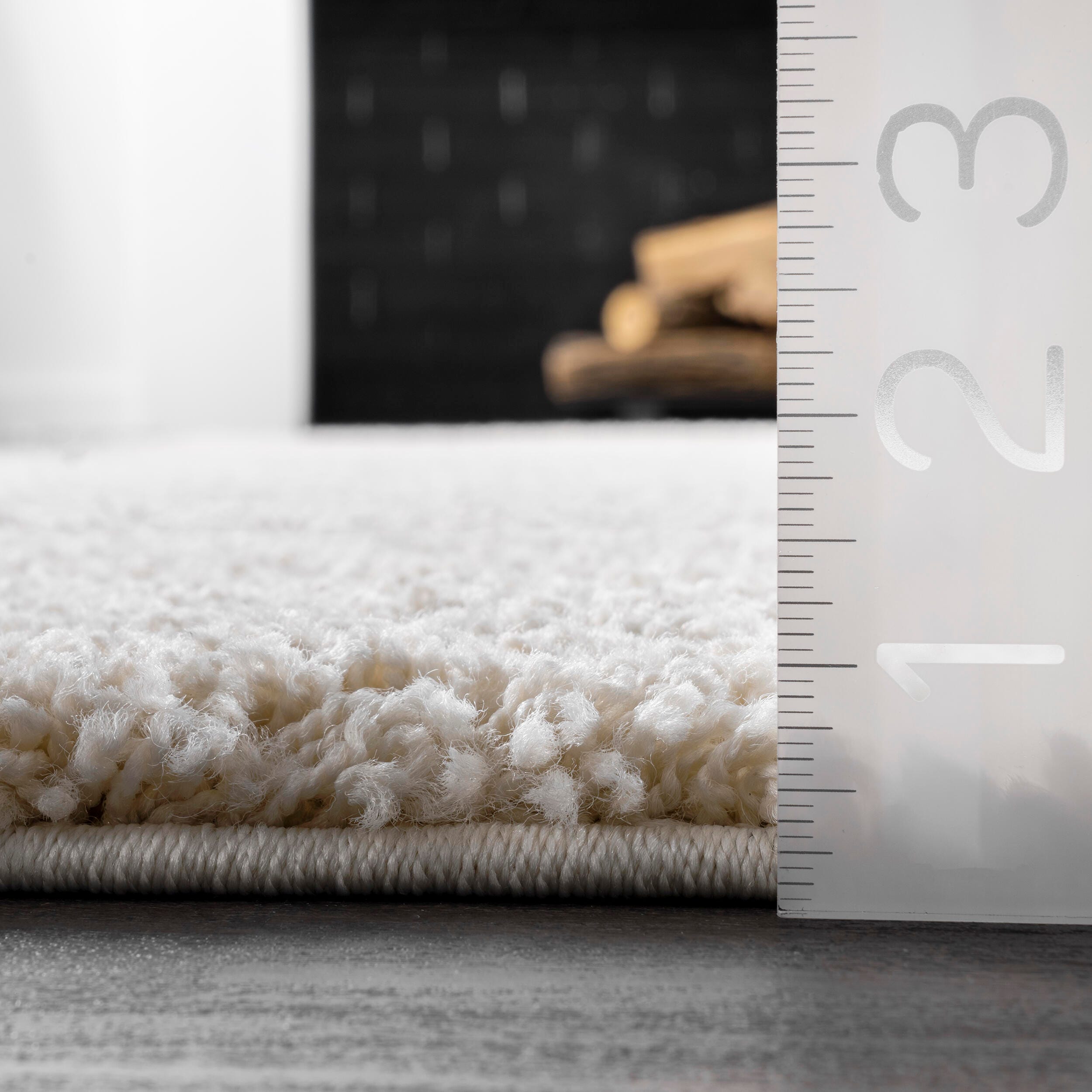 Nuloom Carolyn Modern Shag Area Rug, Cream, large