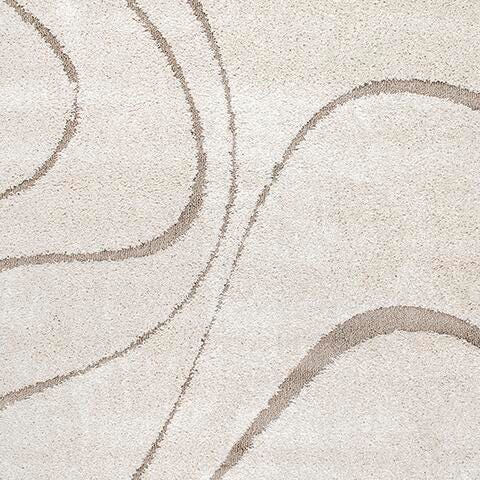 Nuloom Carolyn Modern Shag Area Rug, Cream, large