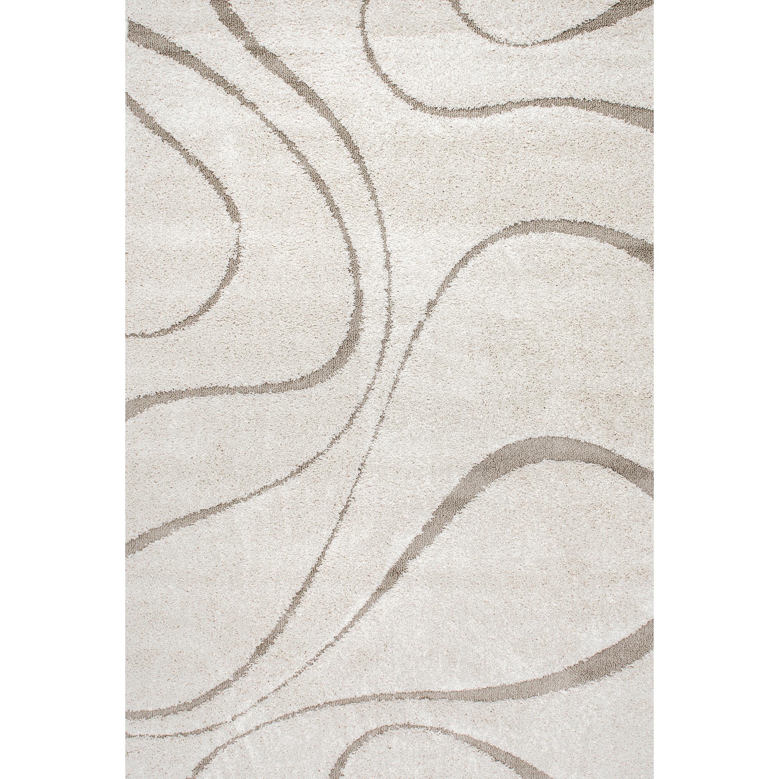 Nuloom Carolyn Modern Shag Area Rug, Cream, large