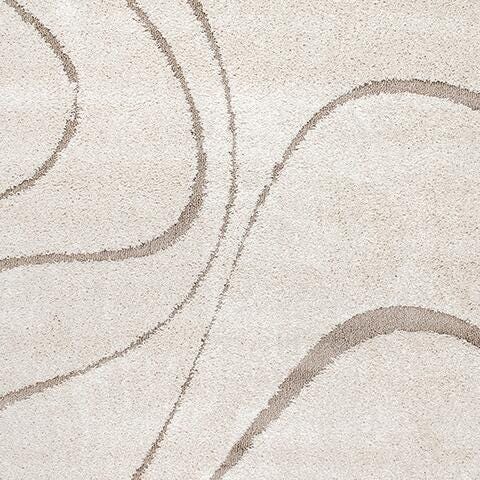 Nuloom Carolyn Modern Shag Area Rug, Cream, large