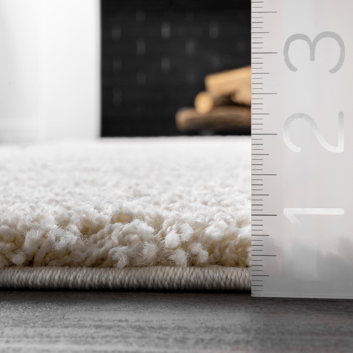 Nuloom Carolyn Modern Shag Area Rug, Cream, large