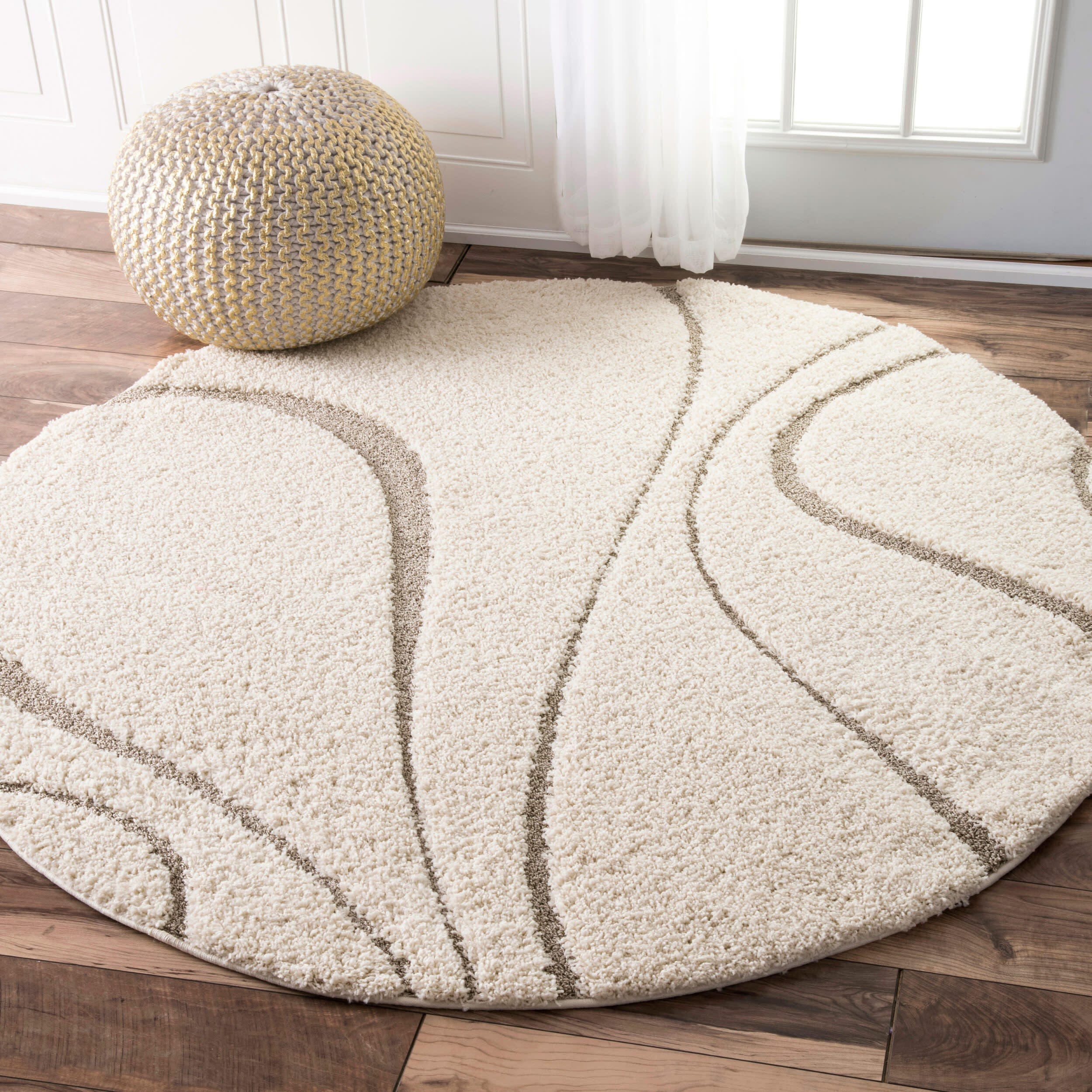 Nuloom Carolyn Modern Shag Area Rug, Cream, rollover