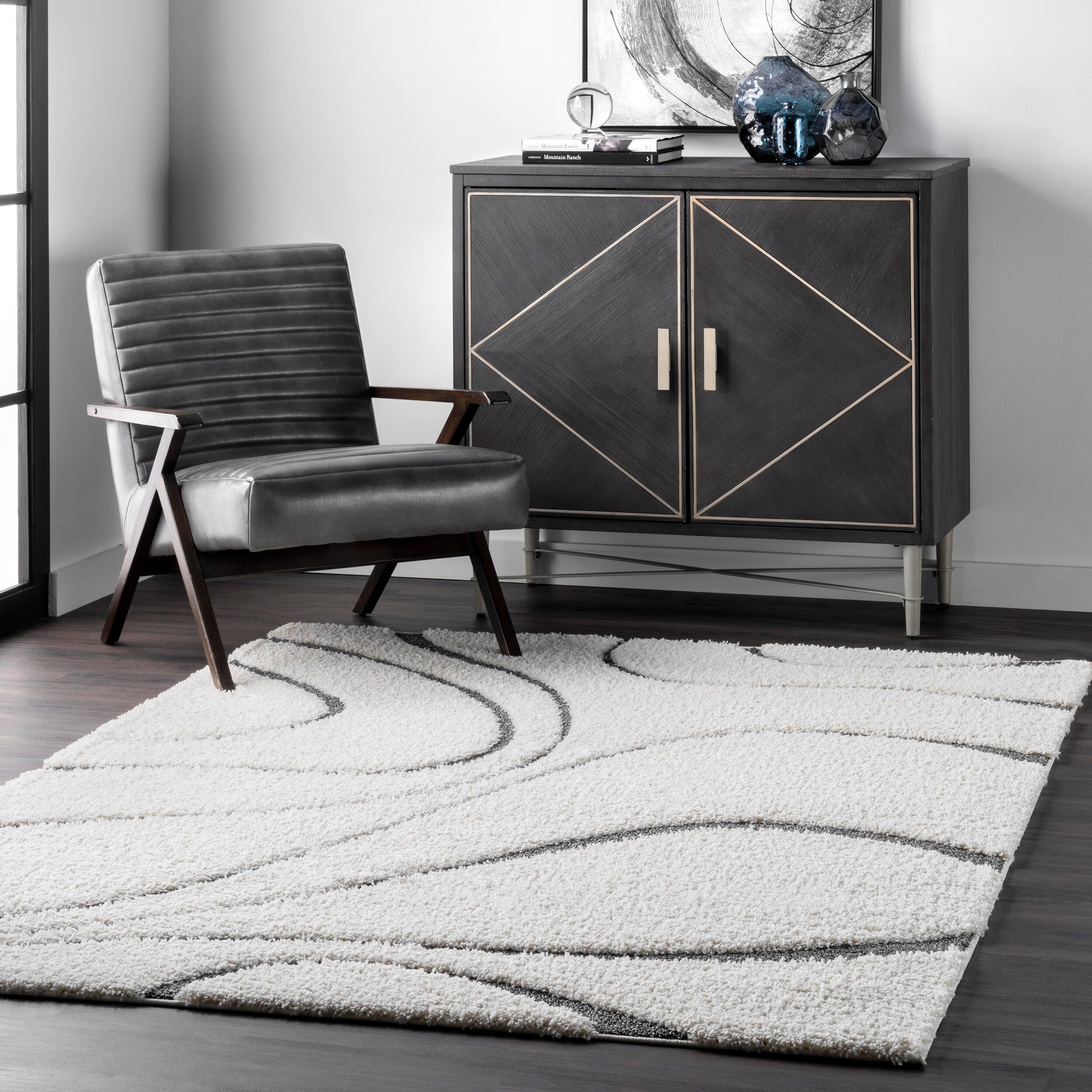 Nuloom Carolyn Modern Shag Area Rug, Beige, rollover