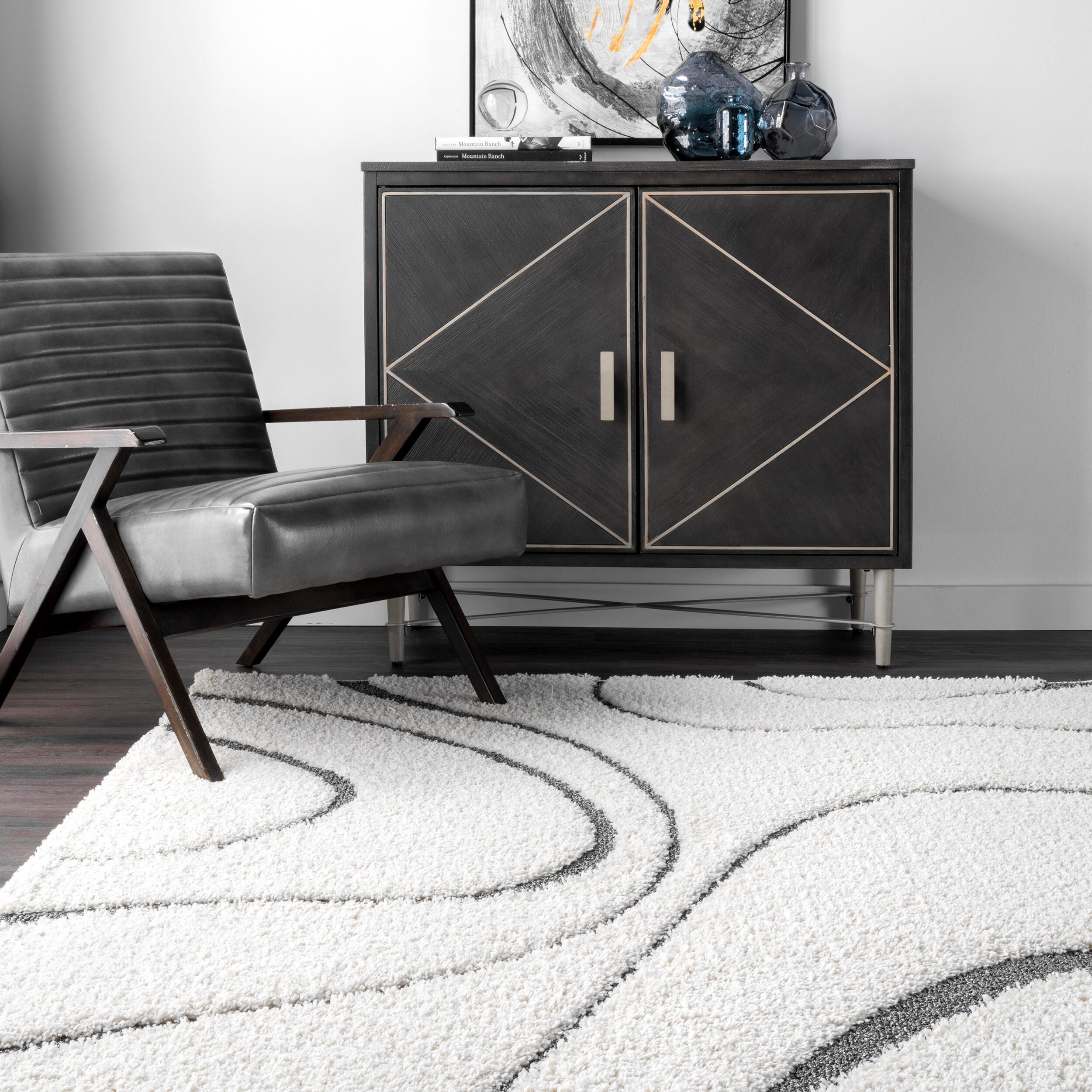 Nuloom Carolyn Modern Shag Area Rug, Beige, large