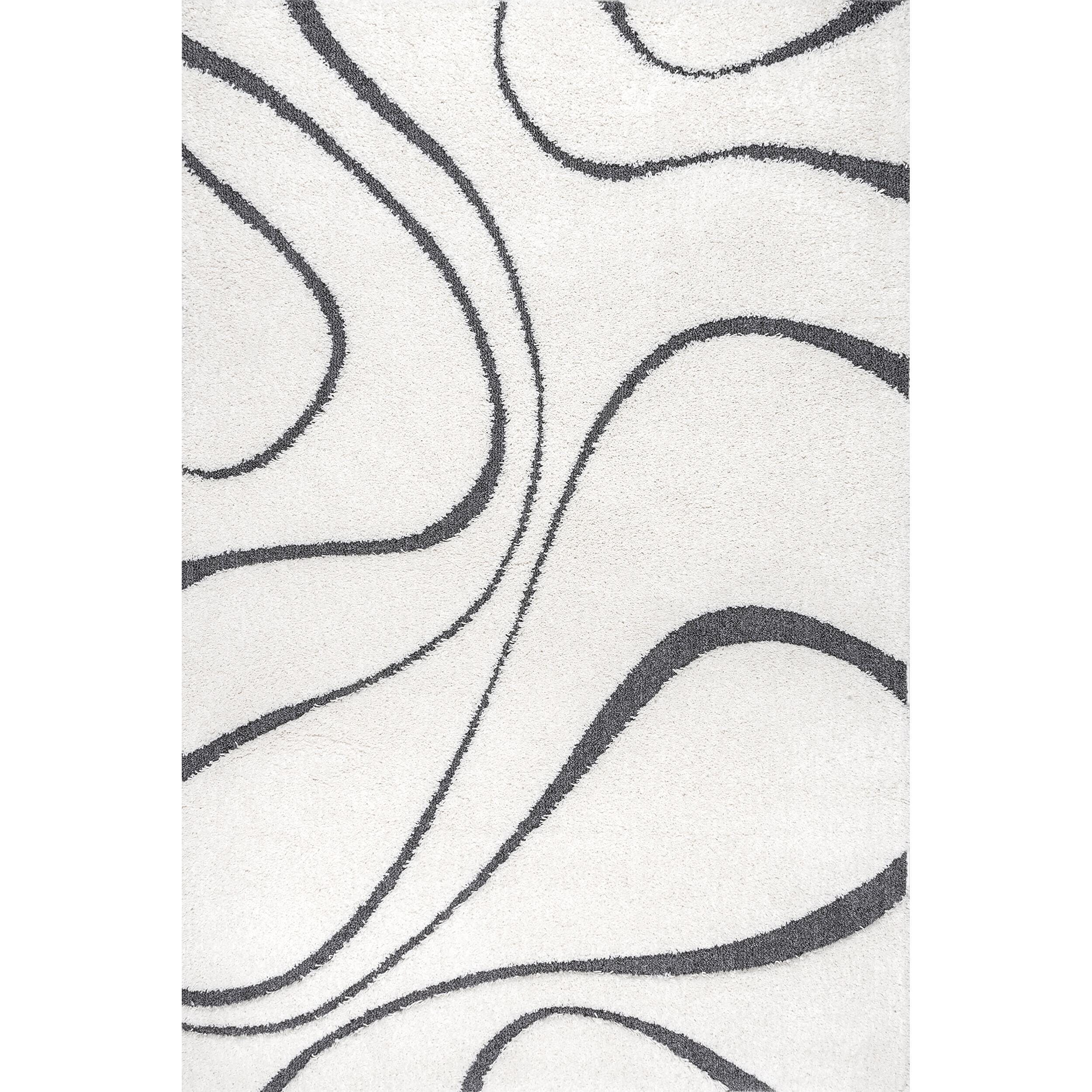 Nuloom Carolyn Modern Shag Area Rug, Beige, large