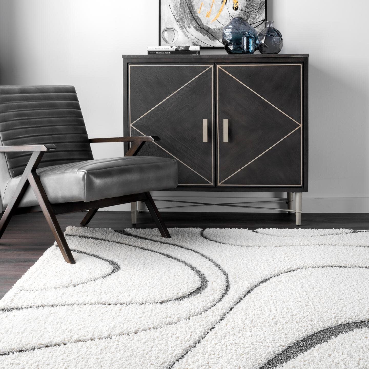 Nuloom Carolyn Modern Shag Area Rug, Beige, large